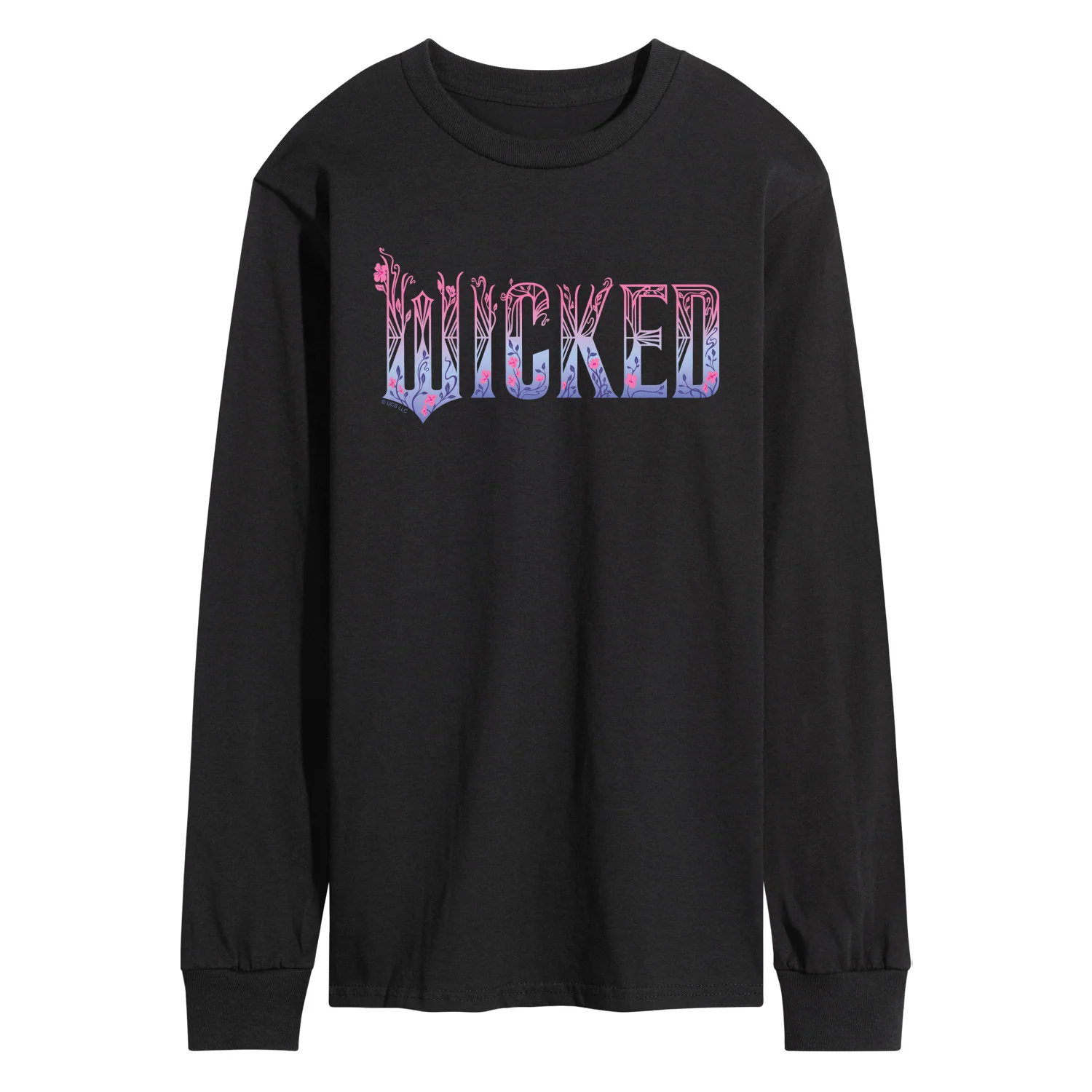 Wicked: Part 2 - Floral Ombre Logo - Men's Long Sleeve Graphic T-Shirt