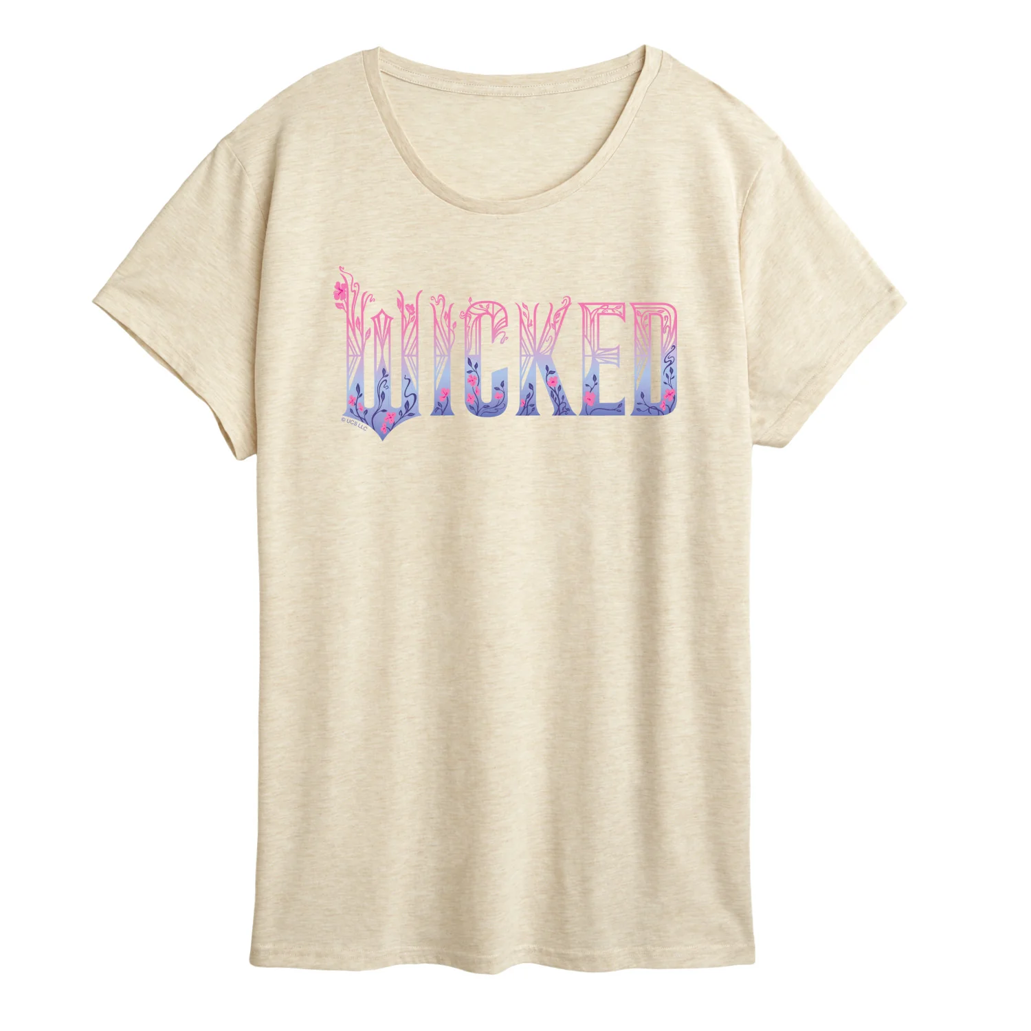 Wicked: Part 2 - Floral Ombre Logo - Women's Short Sleeve Graphic T-Shirt