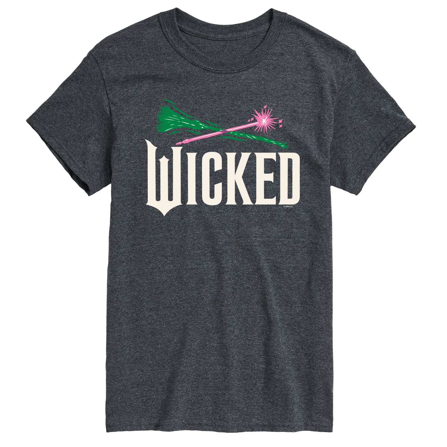 Wicked: Part 2 - Wand And Broomstick Logo - Men's Short Sleeve Graphic T-Shirt - Image 6