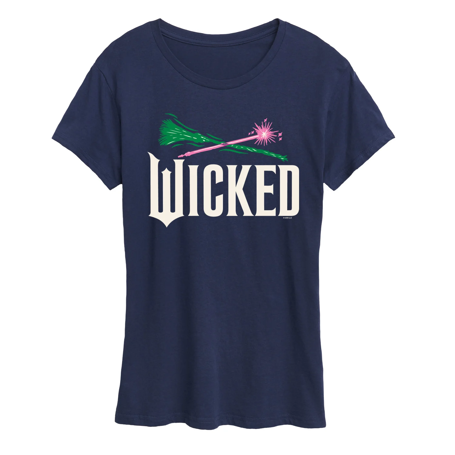 Wicked: Part 2 -  Wand And Broomstick Logo - Women's Short Sleeve Graphic T-Shirt - Image 8