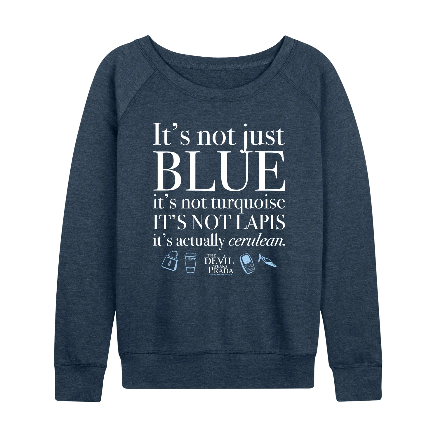 The Devil Wears Prada - Not Just Blue - Women's French Terry Long Sleeve Shirt - Image 2
