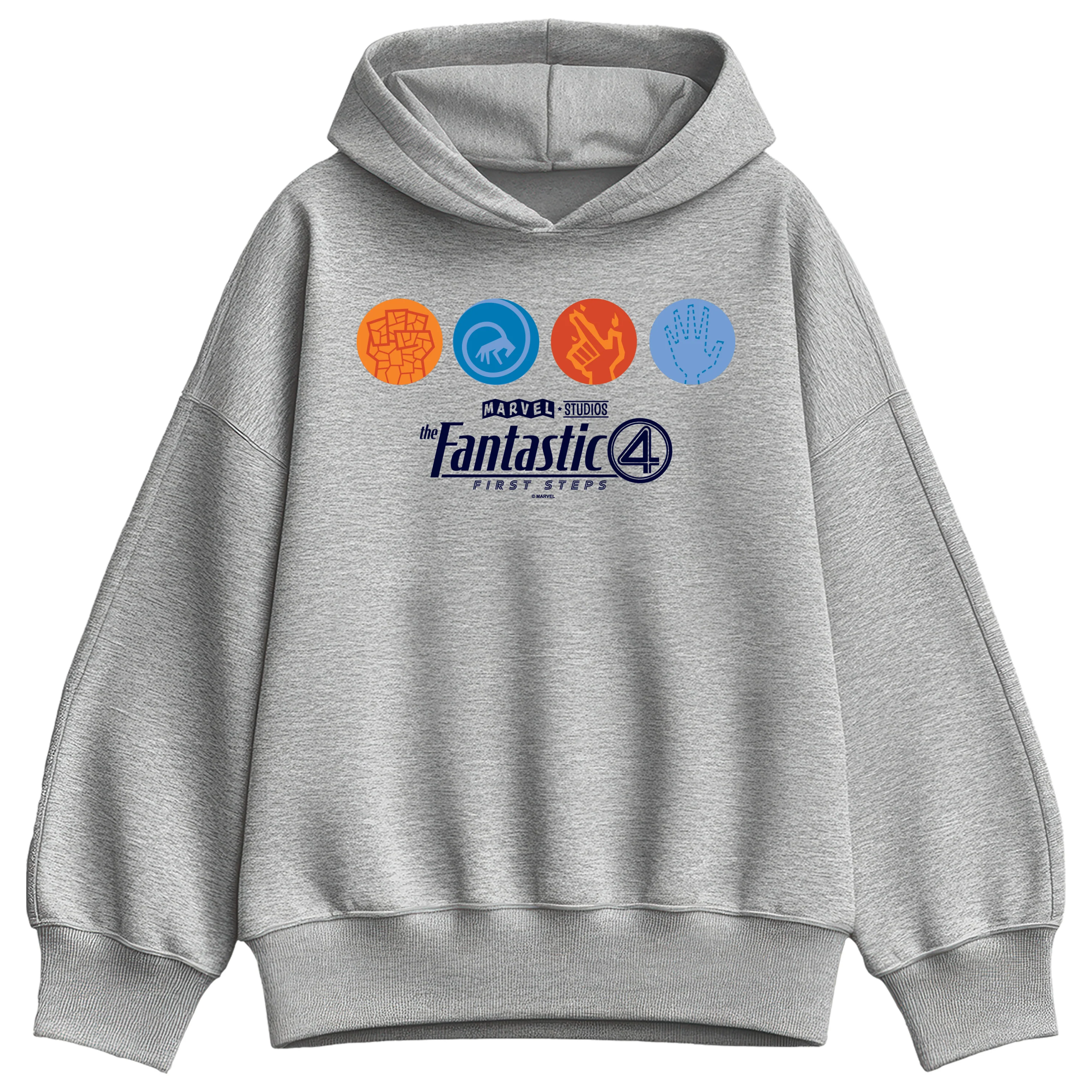 Fantastic Four - F4 Icons - Women's Oversized Fleece Hoodie Sweatshirt