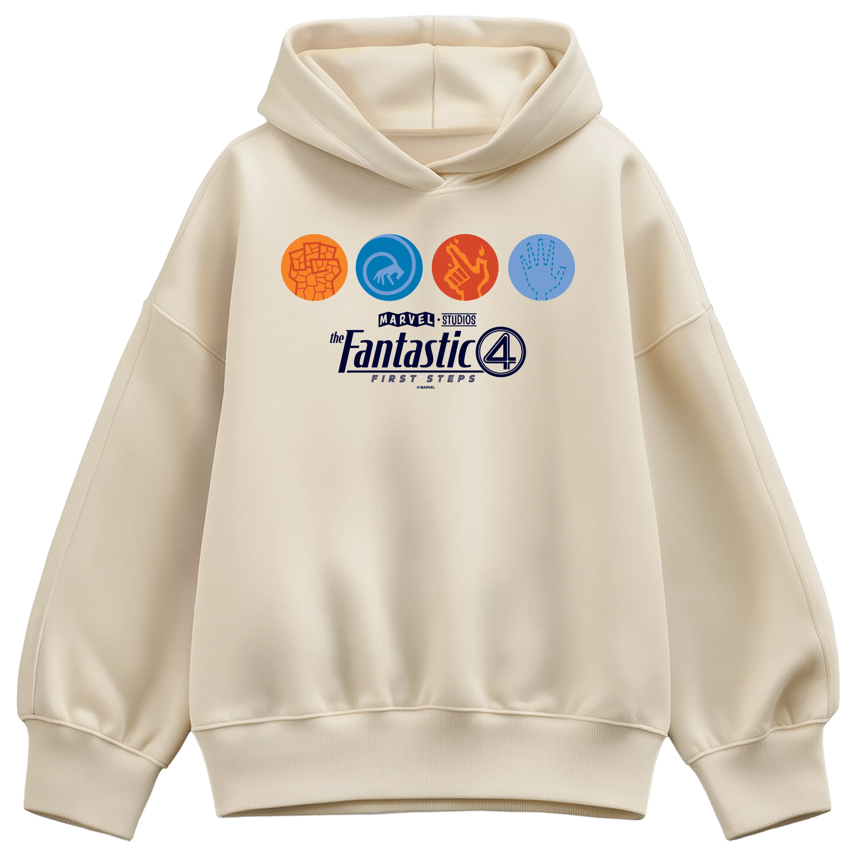 Fantastic Four - F4 Icons - Women's Oversized Fleece Hoodie Sweatshirt - Image 2