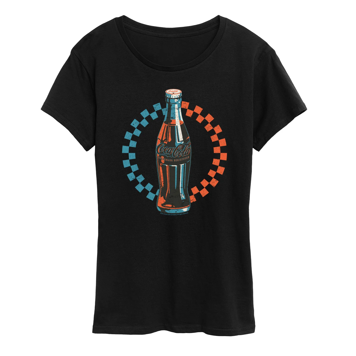 Coca-cola - Coke Bottle Checks - Women's Short Sleeve Graphic T-Shirt - Image 2