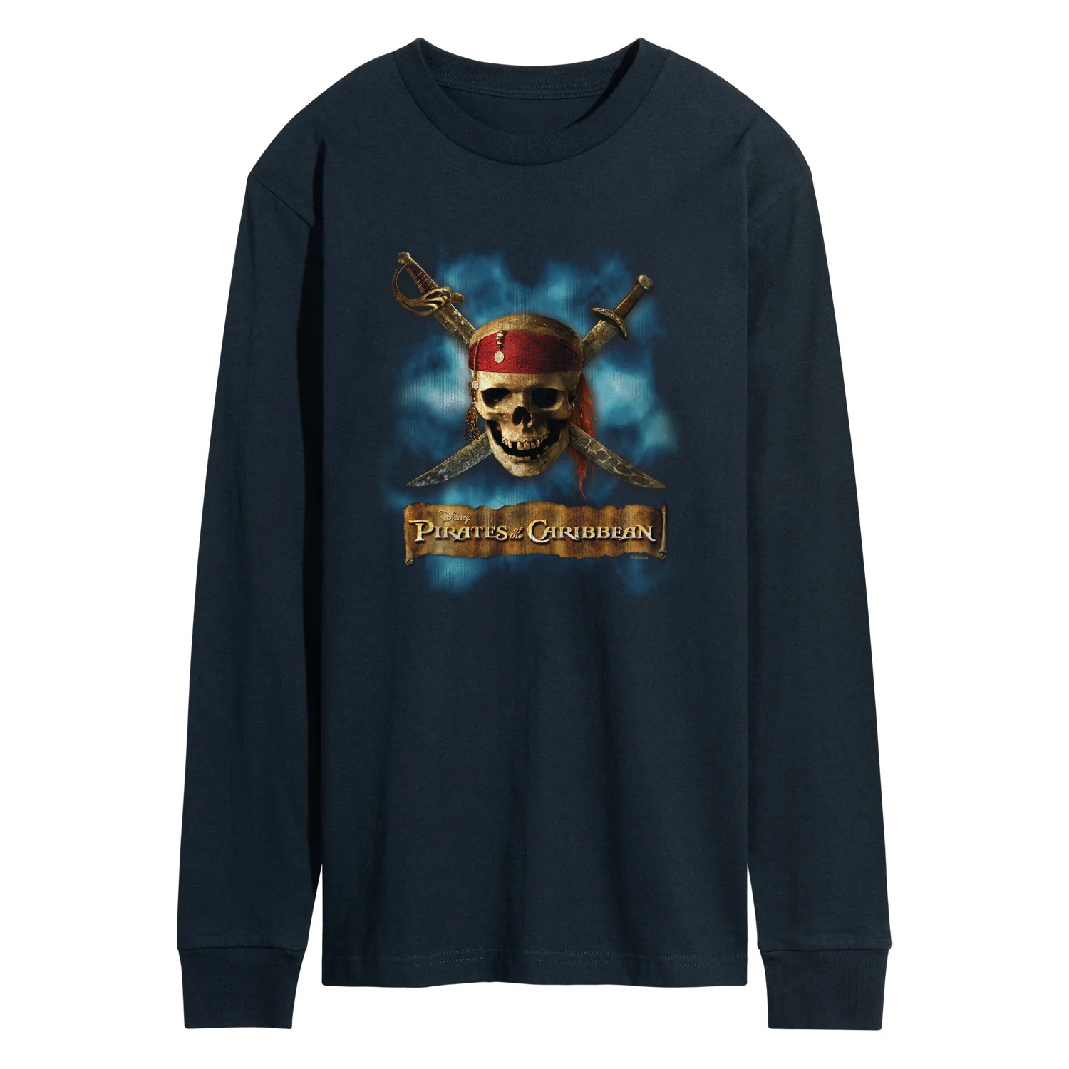 Pirates of the Caribbean - Skull and Swords - Men's Long Sleeve Graphic T-Shirt