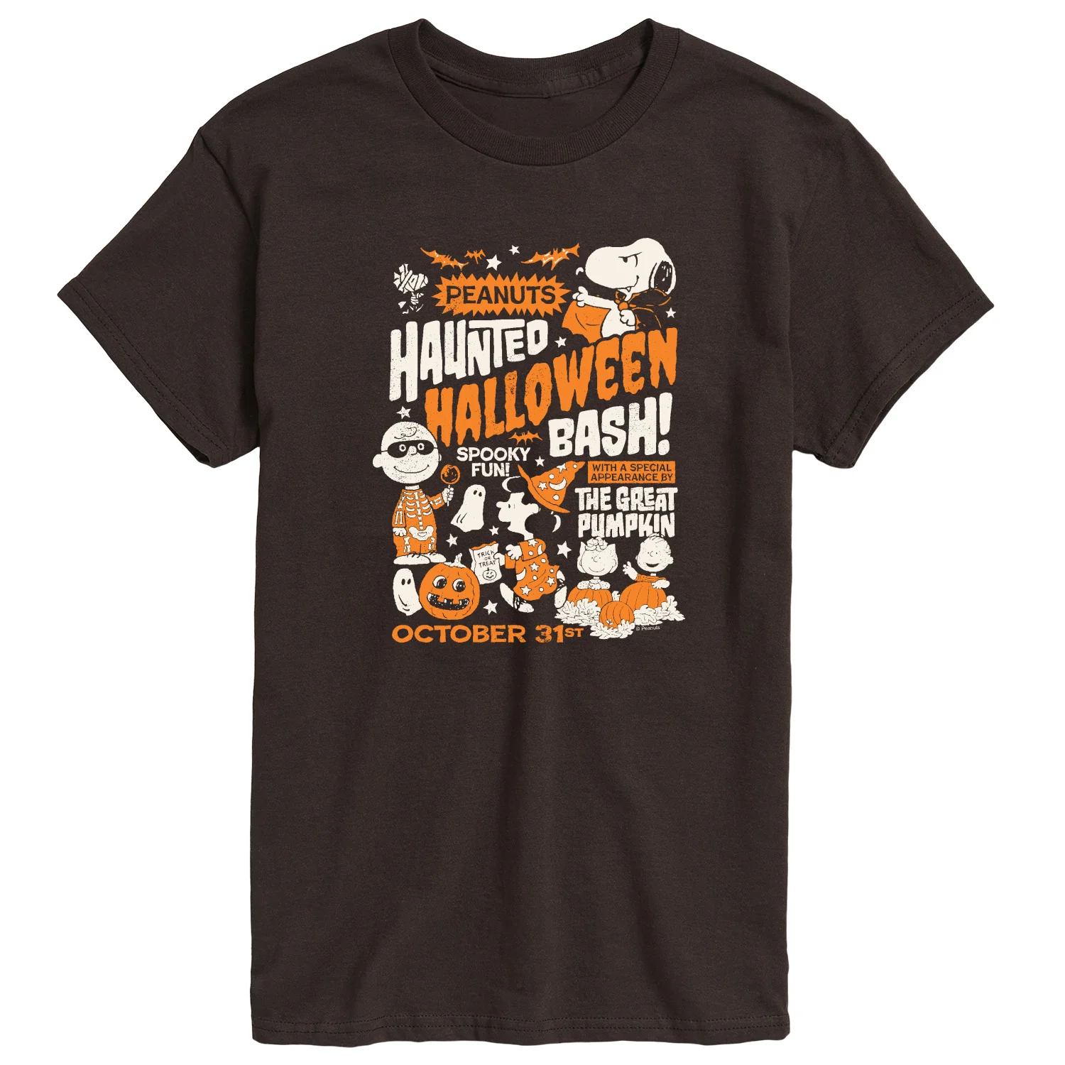 Peanuts - Haunted Halloween Bash - Men's Short Sleeve Graphic T-Shirt - Image 2