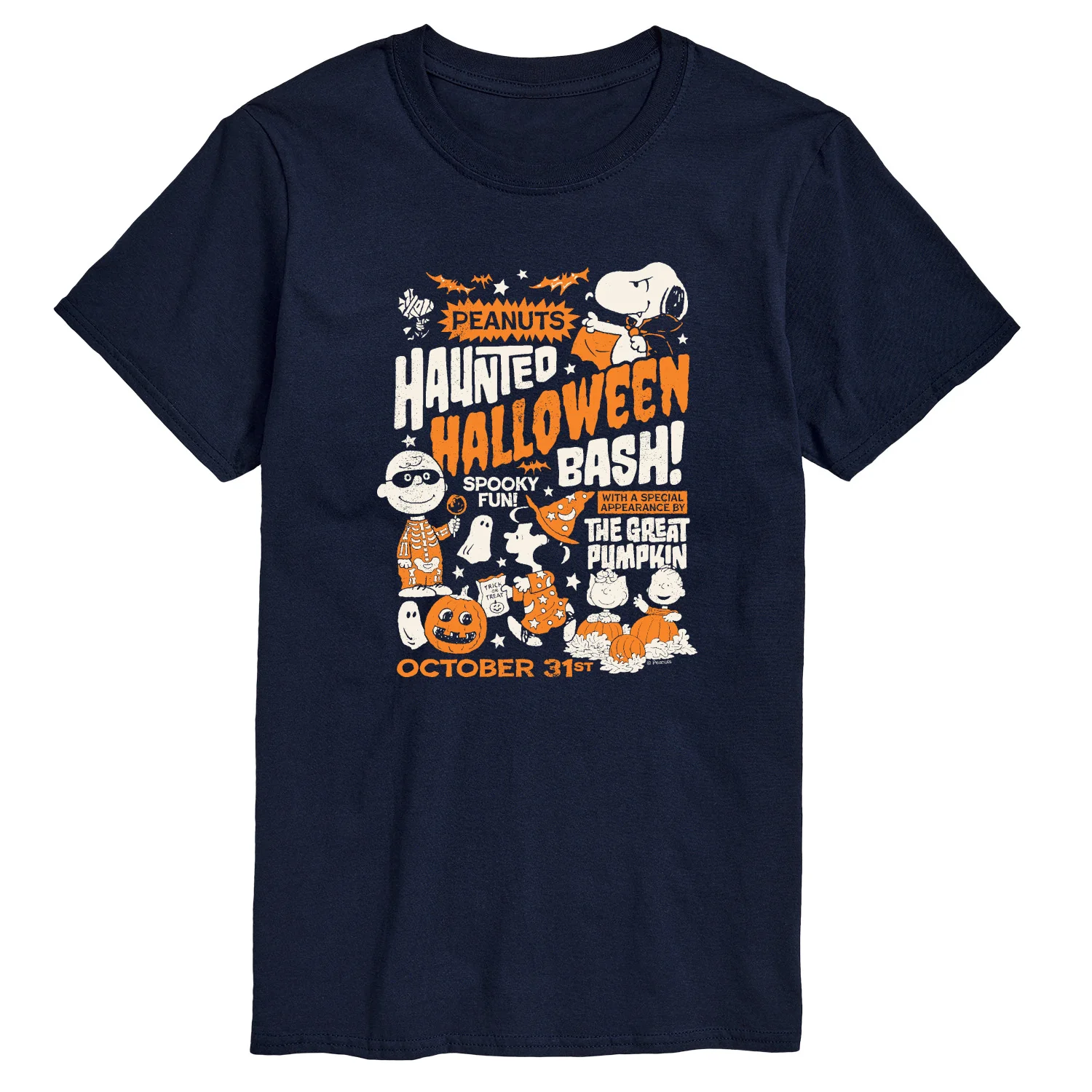 Peanuts - Haunted Halloween Bash - Men's Short Sleeve Graphic T-Shirt - Image 4