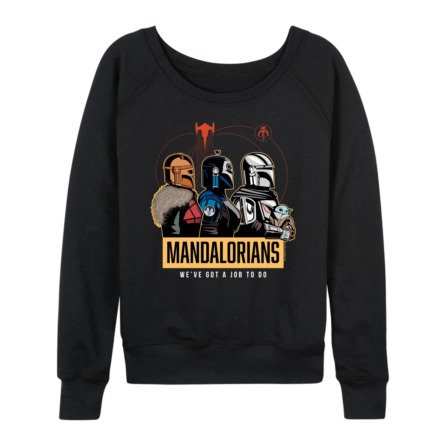 Star Wars - The Mandalorian Mando Space  - Wo Men's French Terry Long Sleeve Pullover