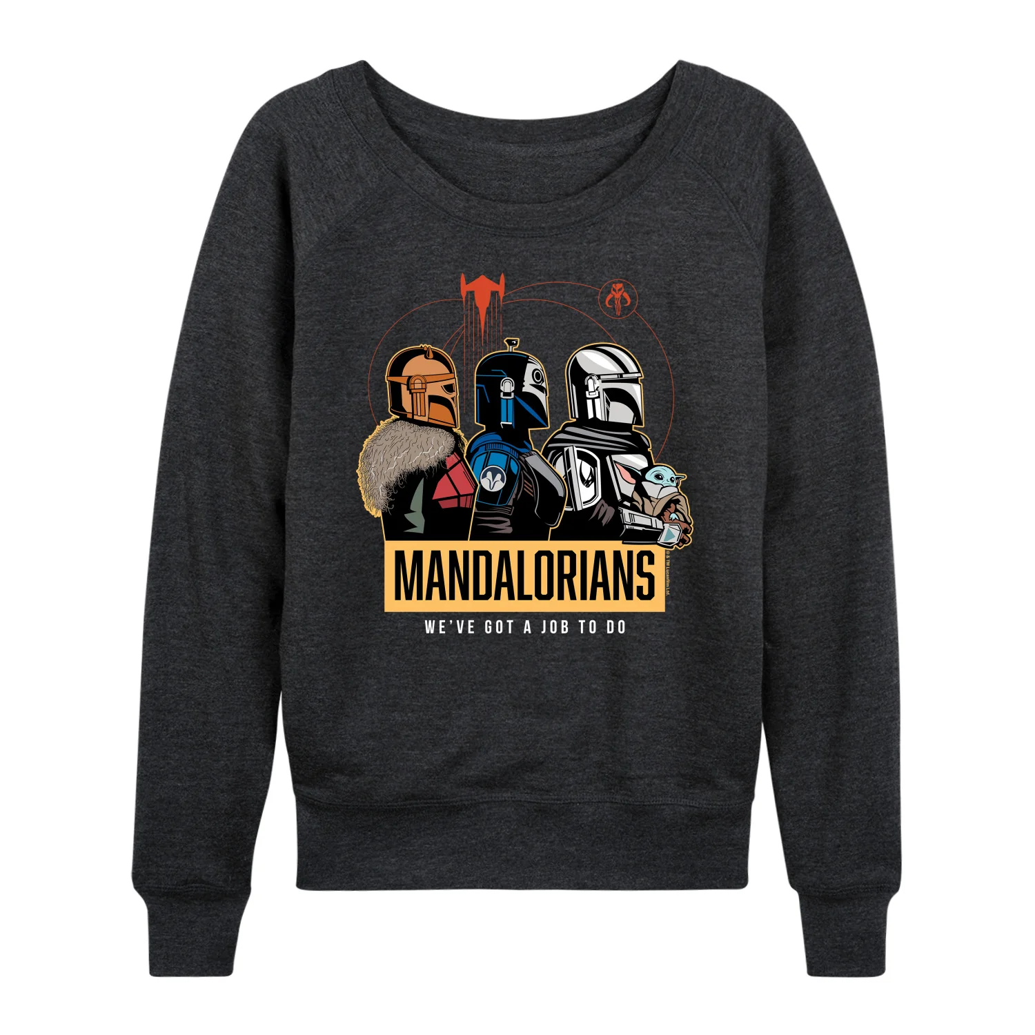 Star Wars - The Mandalorian Mando Space  - Wo Men's French Terry Long Sleeve Pullover - Image 2