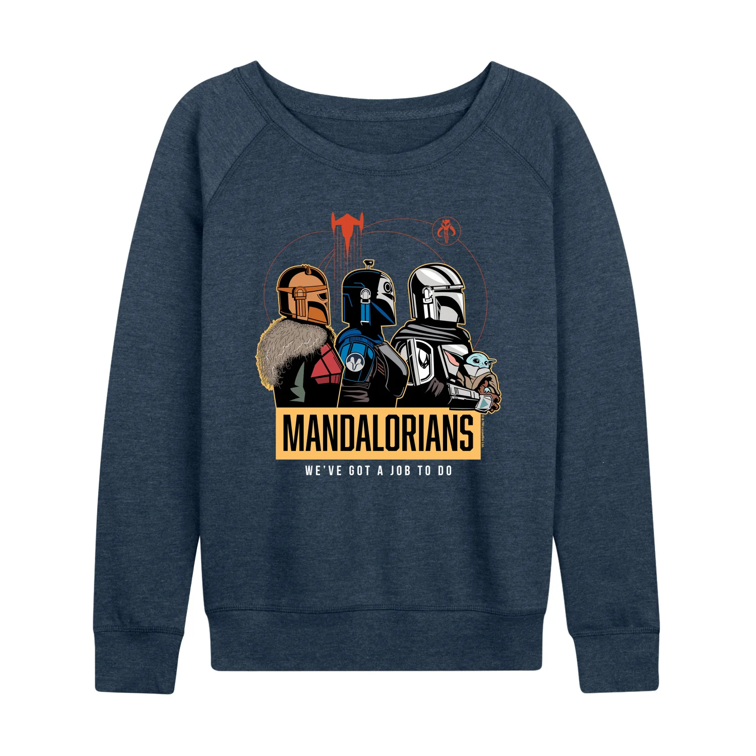 Star Wars - The Mandalorian Mando Space  - Wo Men's French Terry Long Sleeve Pullover - Image 3