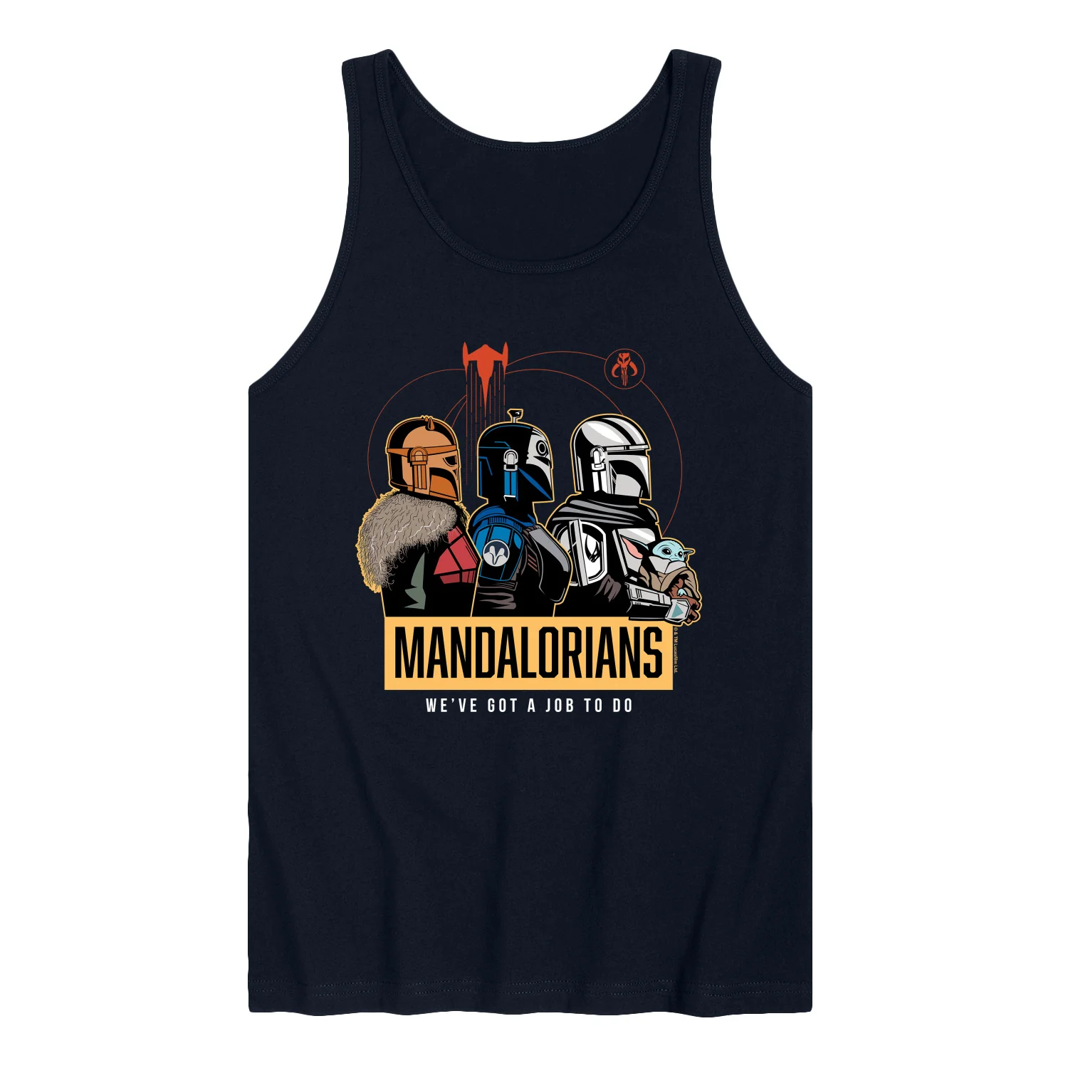 Star Wars - The Mandalorian Mando Space - Men's Sleeveless Graphic Tank - Image 2