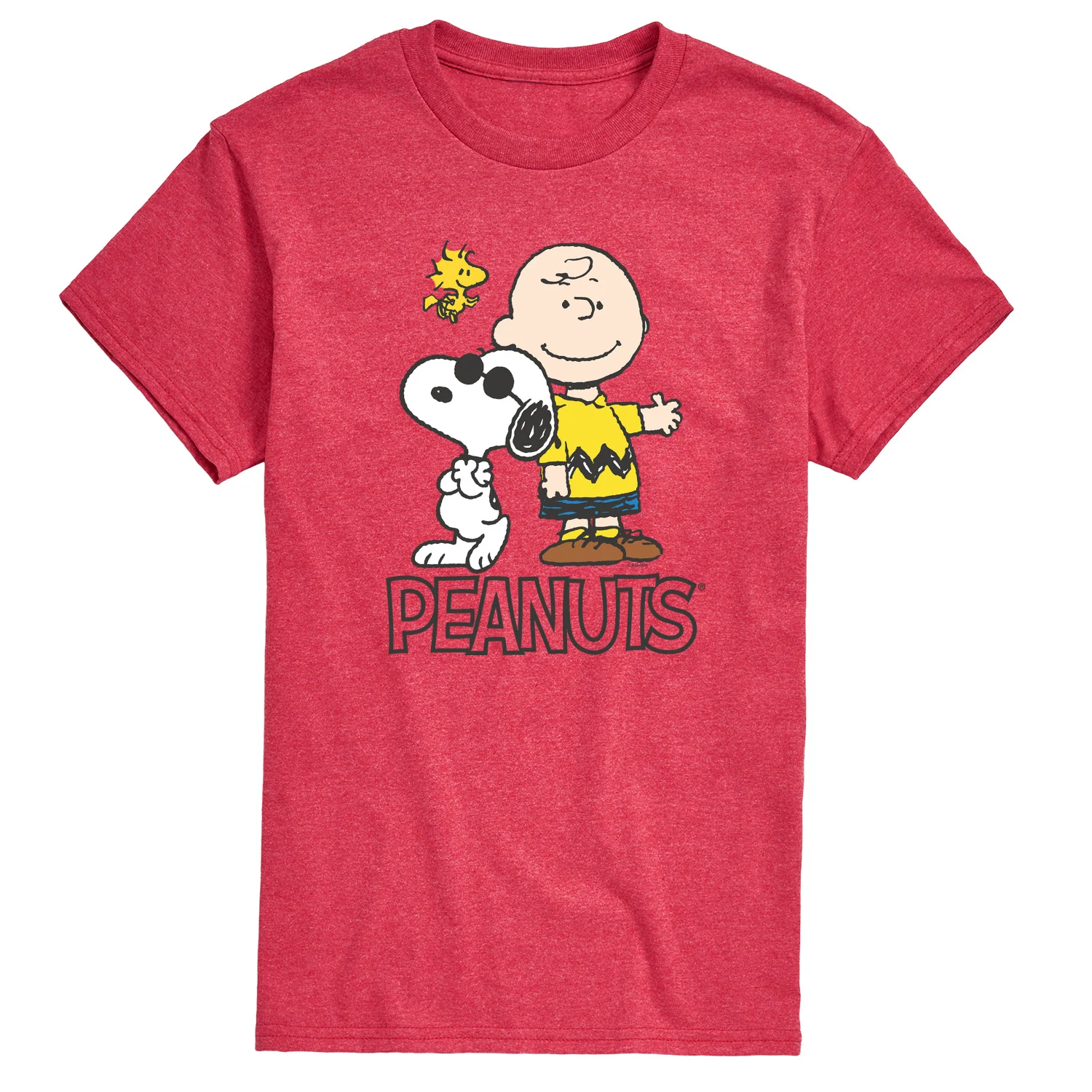 Peanuts - Charlie Brown, Snoopy & Woodstock - Men's Short Sleeve Graphic T-Shirt - Image 4