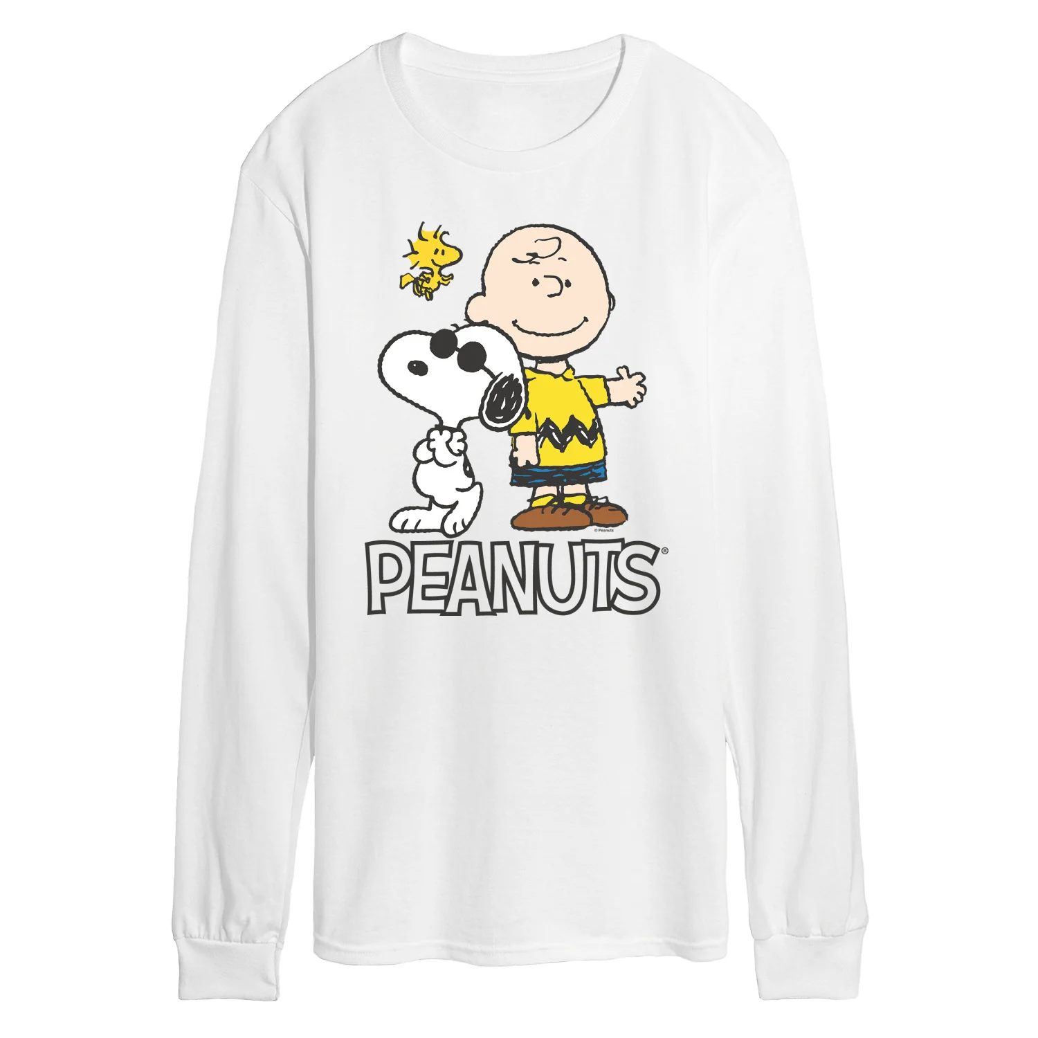 Peanuts - Charlie Brown, Snoopy & Woodstock - Men's Long Sleeve Graphic T-Shirt