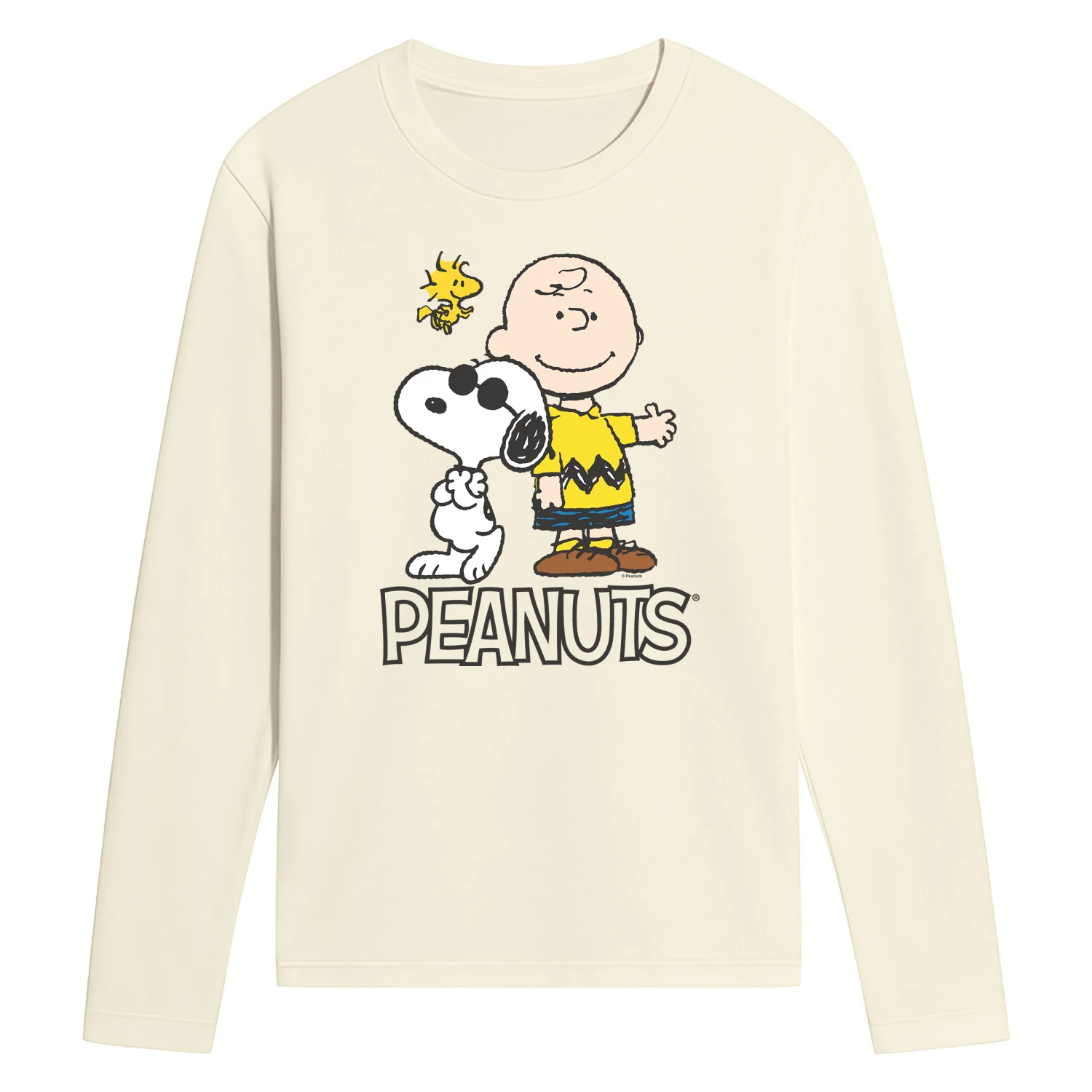 Peanuts - Charlie Brown, Snoopy & Woodstock - Men's Long Sleeve Graphic T-Shirt - Image 3