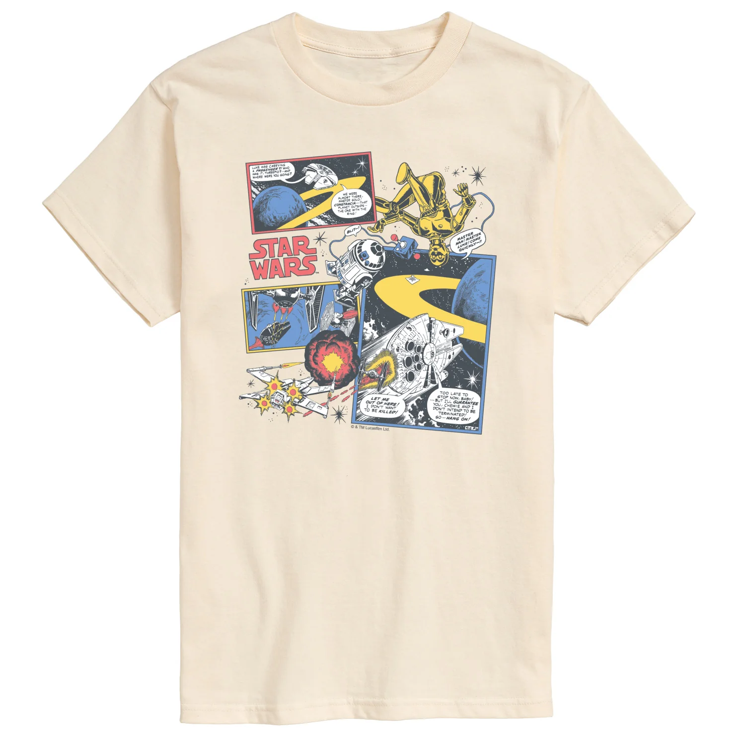 Star Wars - Comic Strip - Men's Short Sleeve Graphic T-Shirt - Image 2