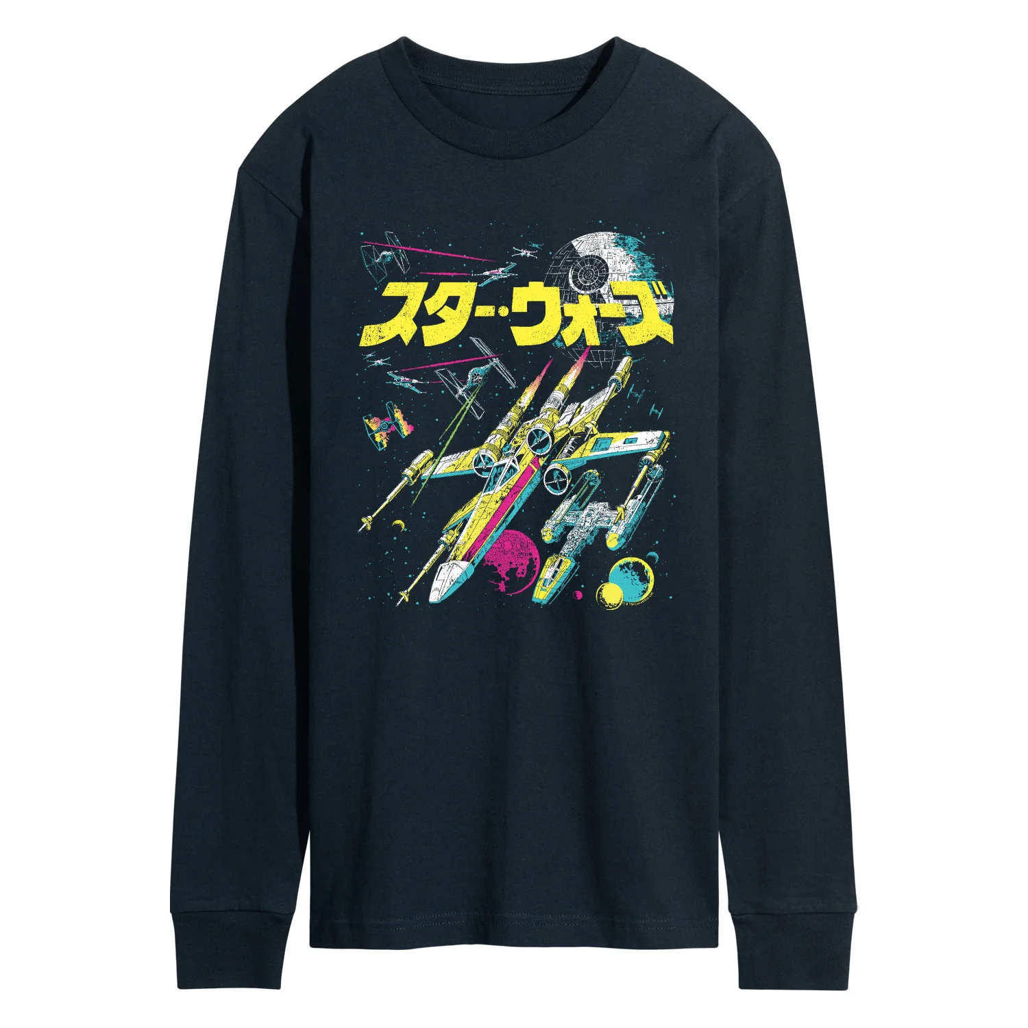 Star Wars - Kanji Pop Color - Men's Long Sleeve Graphic T-Shirt - Image 3