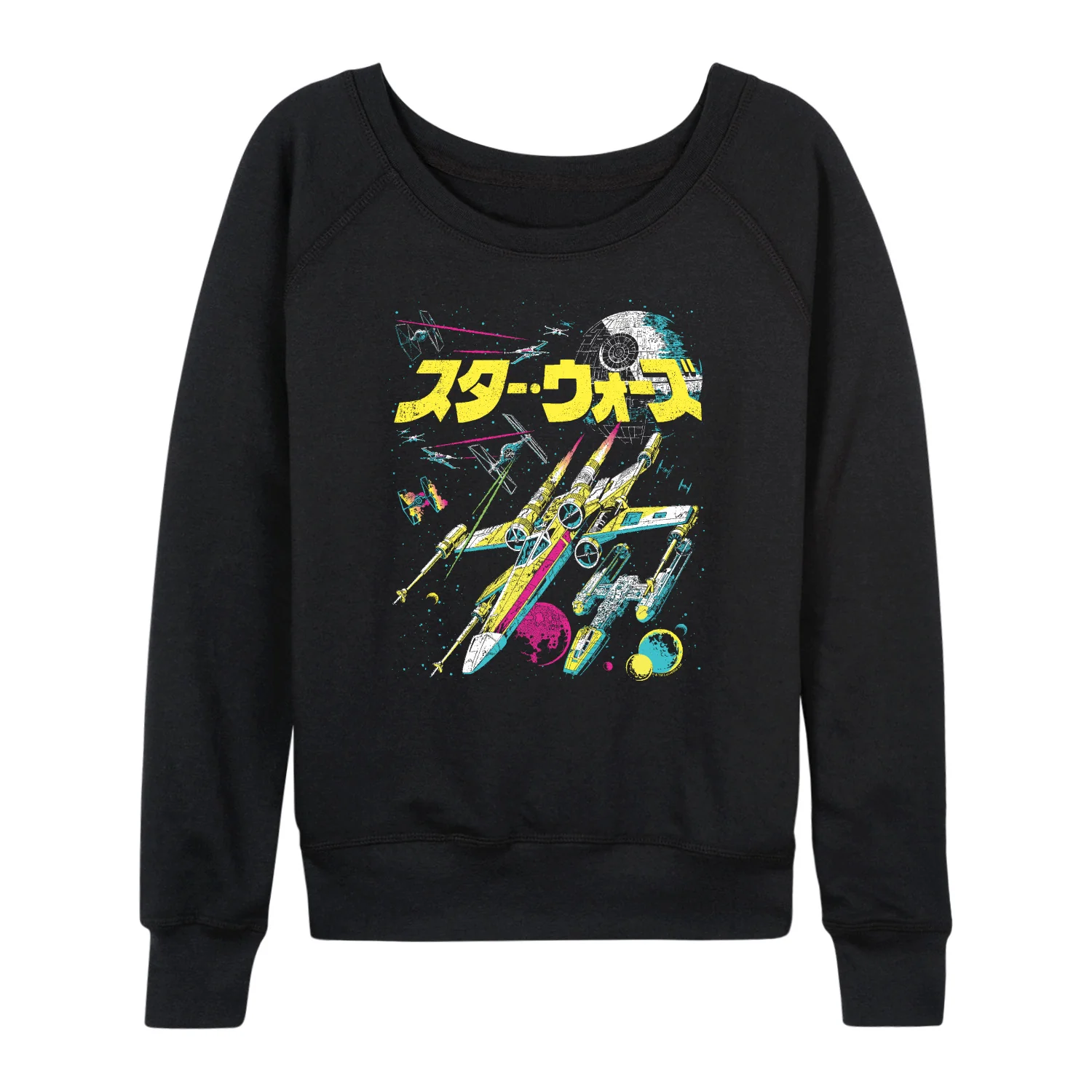 Star Wars - Kanji Pop Color - Women's French Terry Long Sleeve Pullover