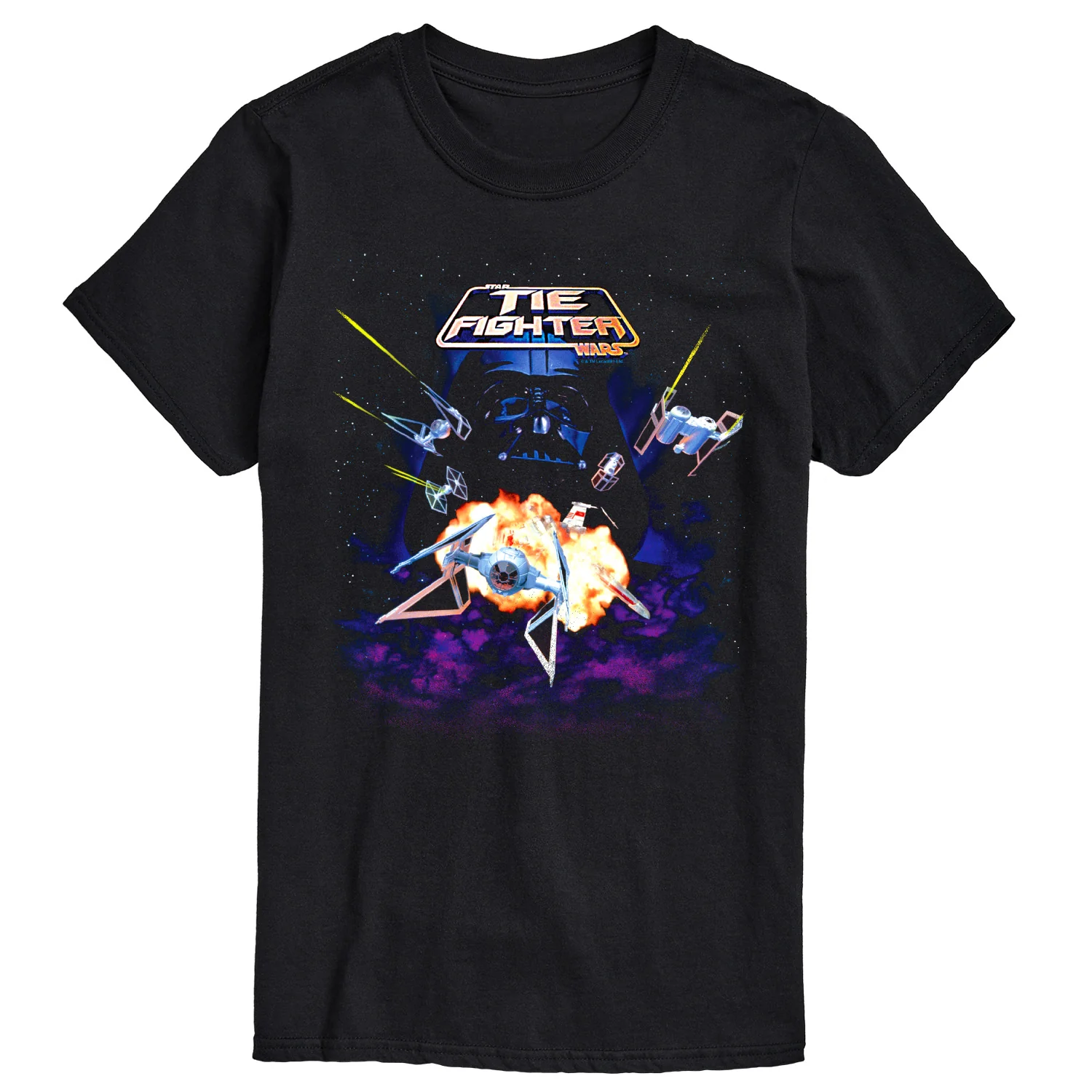 Star Wars - Tie Fighter Game Cover - Men's Short Sleeve Graphic T-Shirt