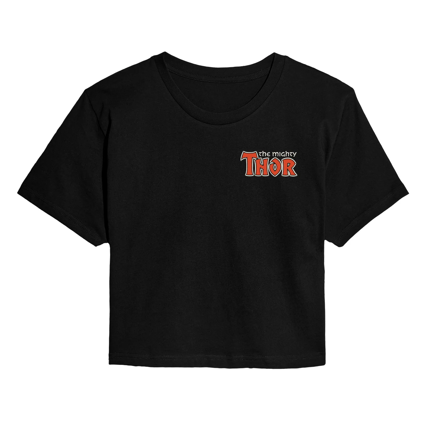 Thor - Mighty Thor - Juniors Cropped Graphic T-Shirt