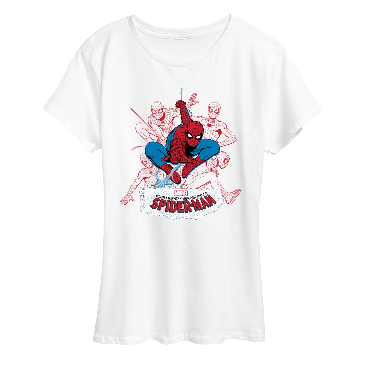 Spider-Man - Line Cluster - Women's Short Sleeve Graphic T-Shirt