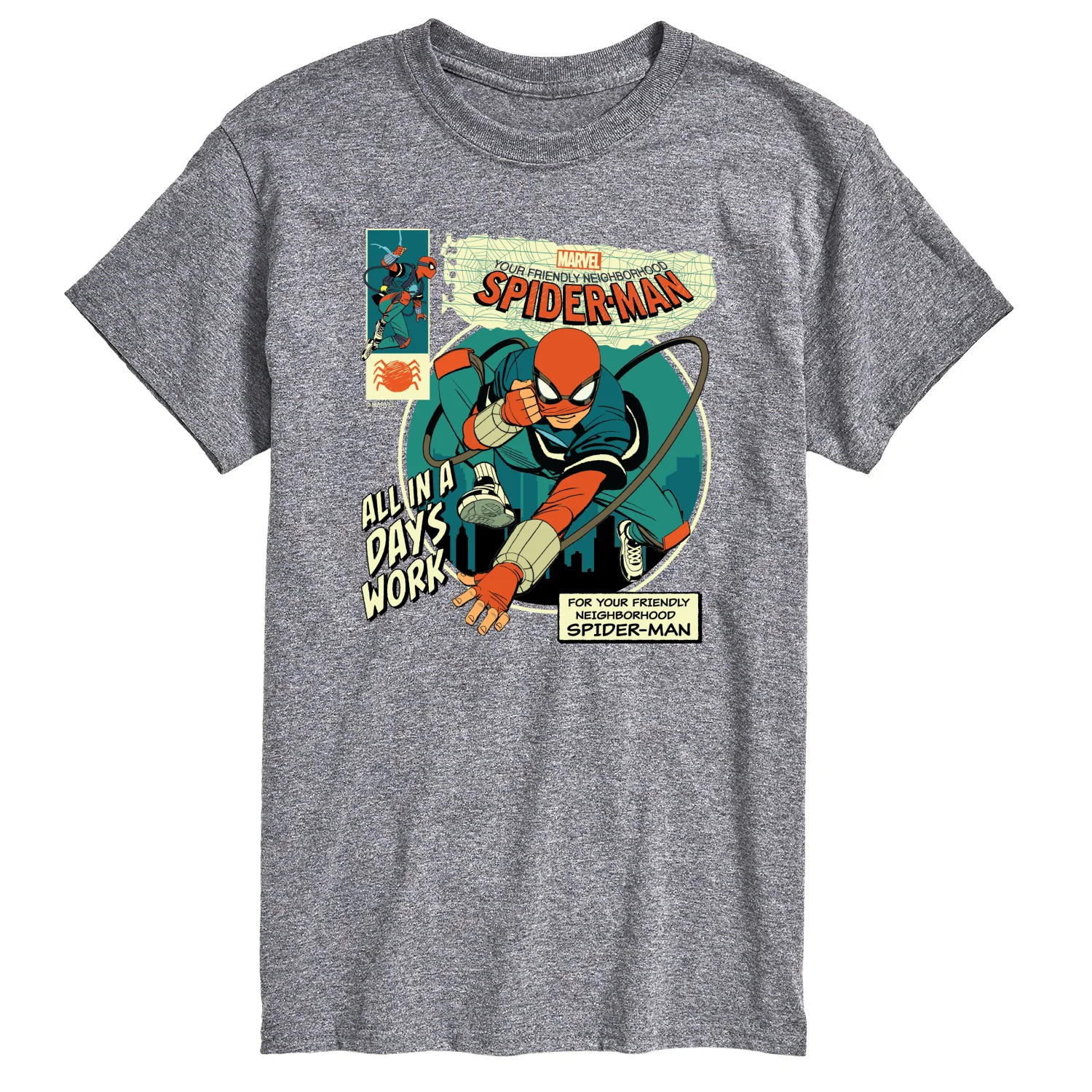 Spider-Man - All in a Day's Work - Men's Short Sleeve Graphic T-Shirt - Image 2