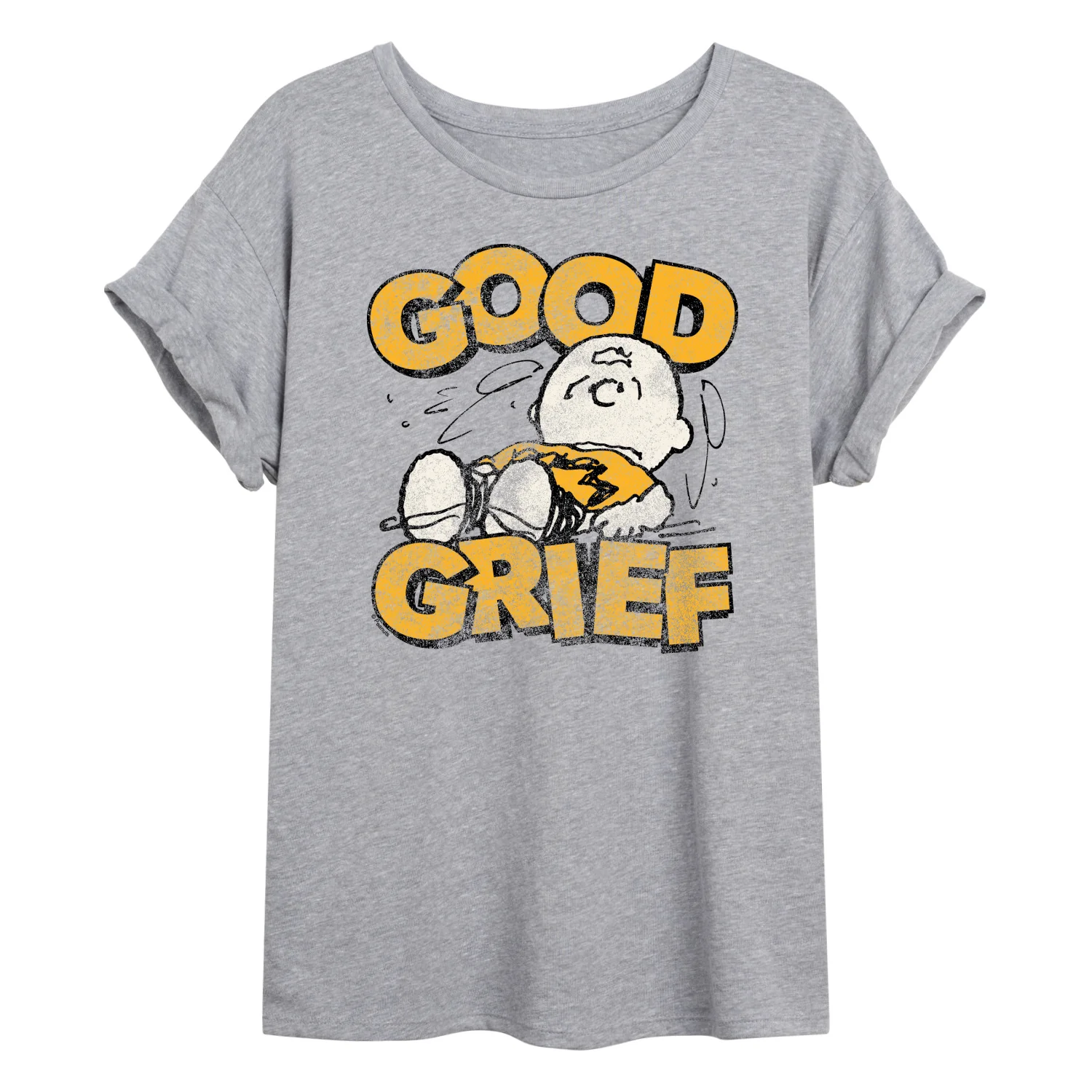 Peanuts - Good Grief Vintage - Juniors Oversized Graphic T-Shirt - Image 2
