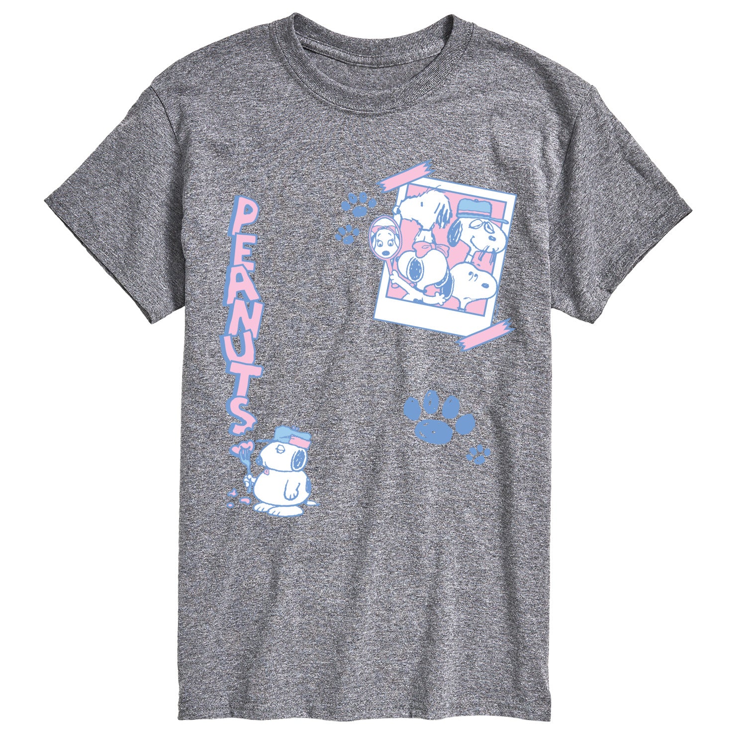 Peanuts - Snoopy Family Photo - Men's Short Sleeve Graphic T-Shirt