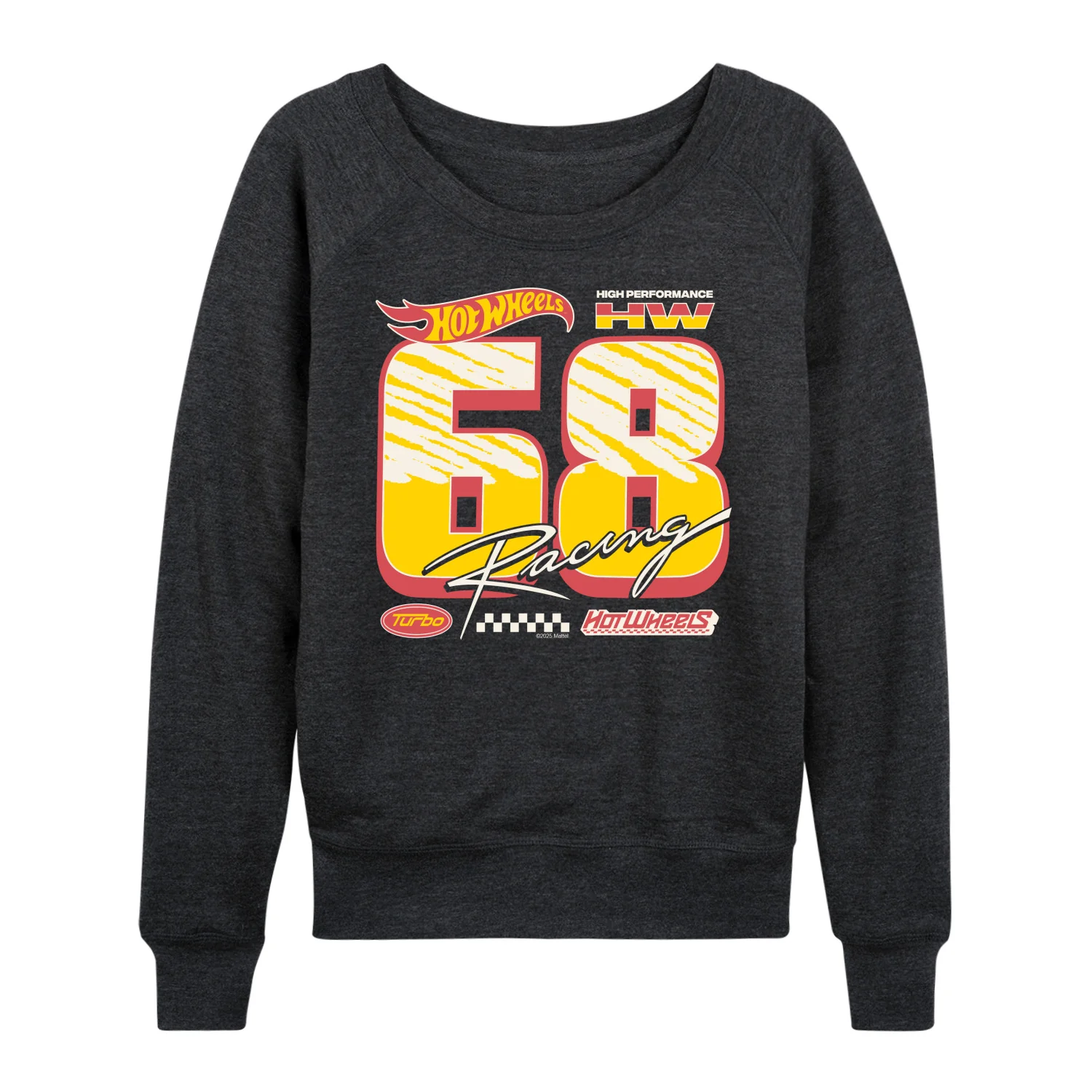 Hot Wheels - 68 Racing Jersey - Women's French Terry Long Sleeve Pullover - Image 3