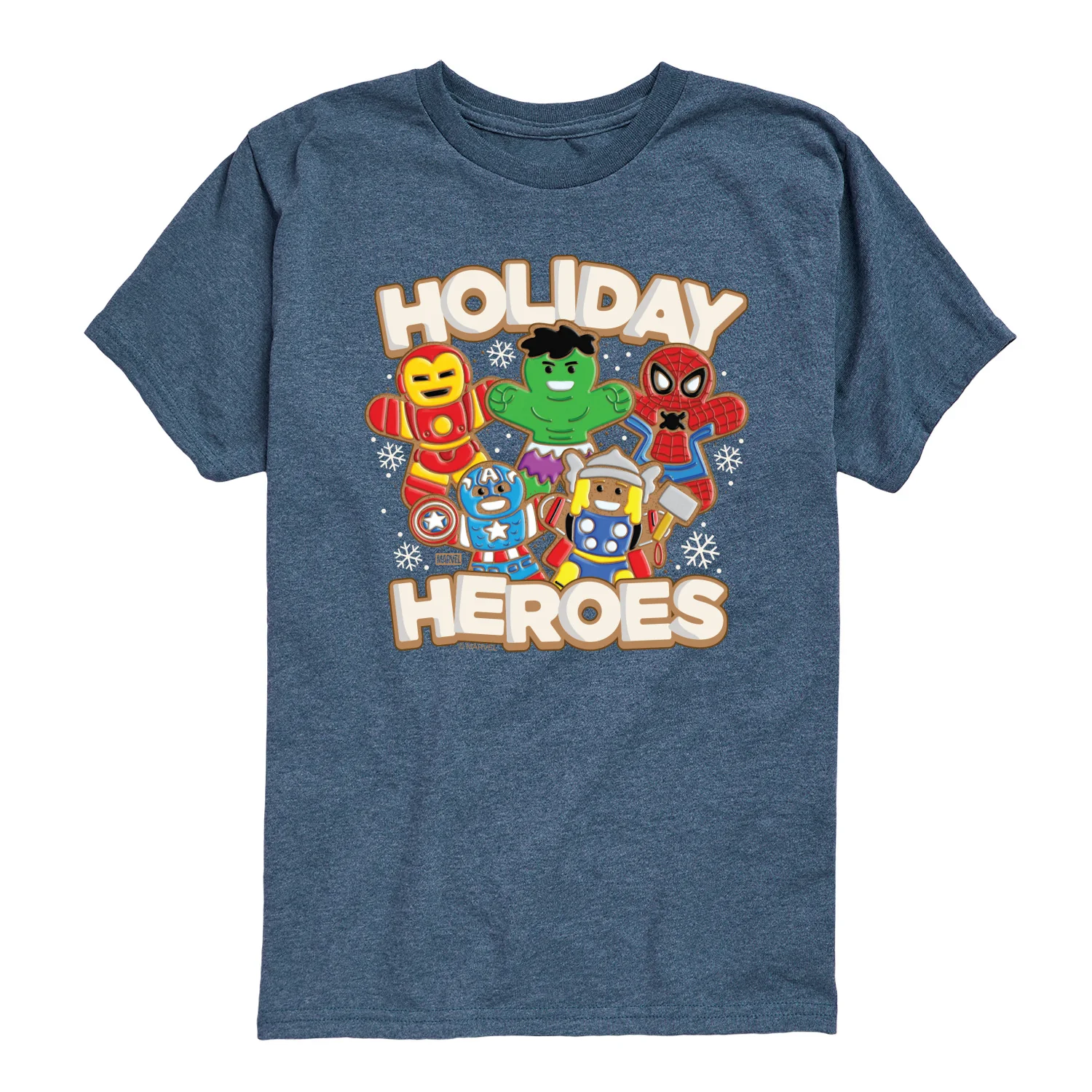 Marvel - Holiday Heroes - Youth Short Sleeve Graphic T-Shirt - Image 3