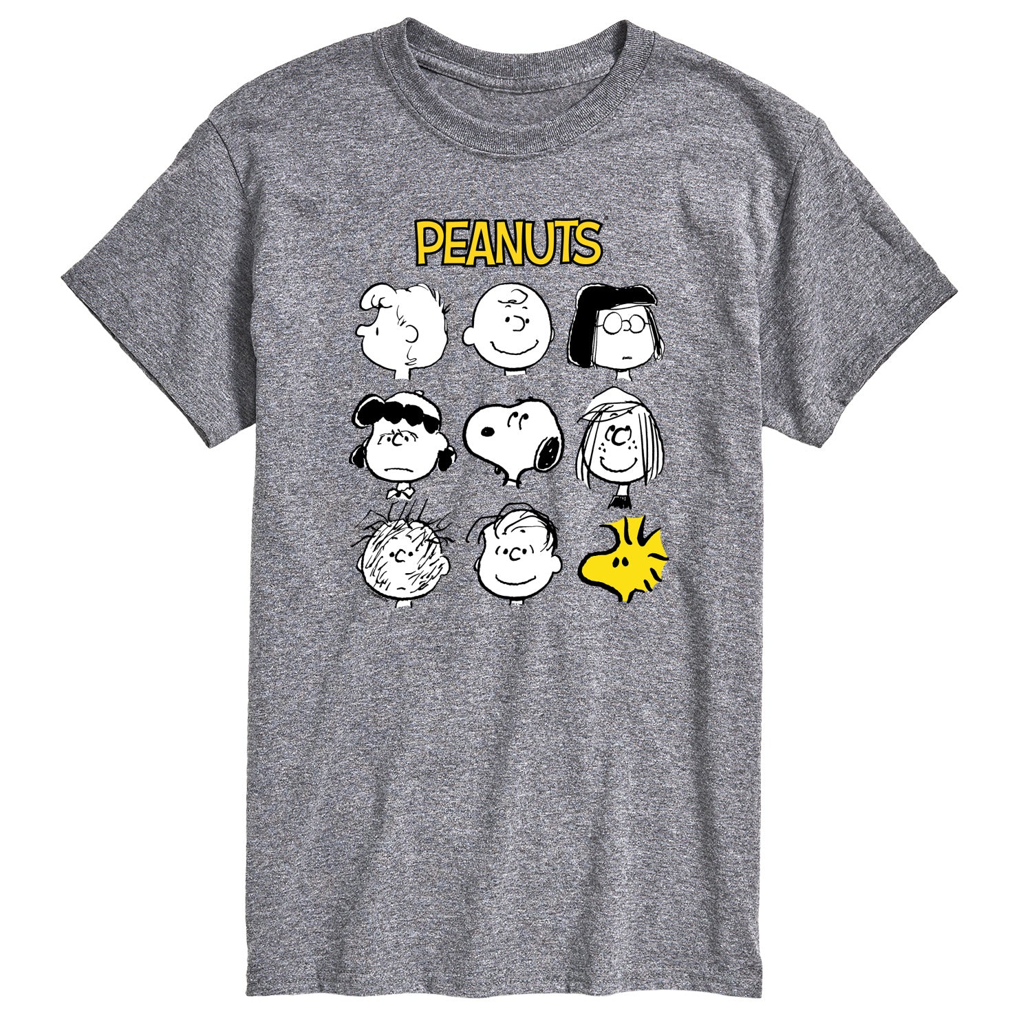 Peanuts - Many Faces Of Peanuts - Men's Short Sleeve Graphic T-Shirt