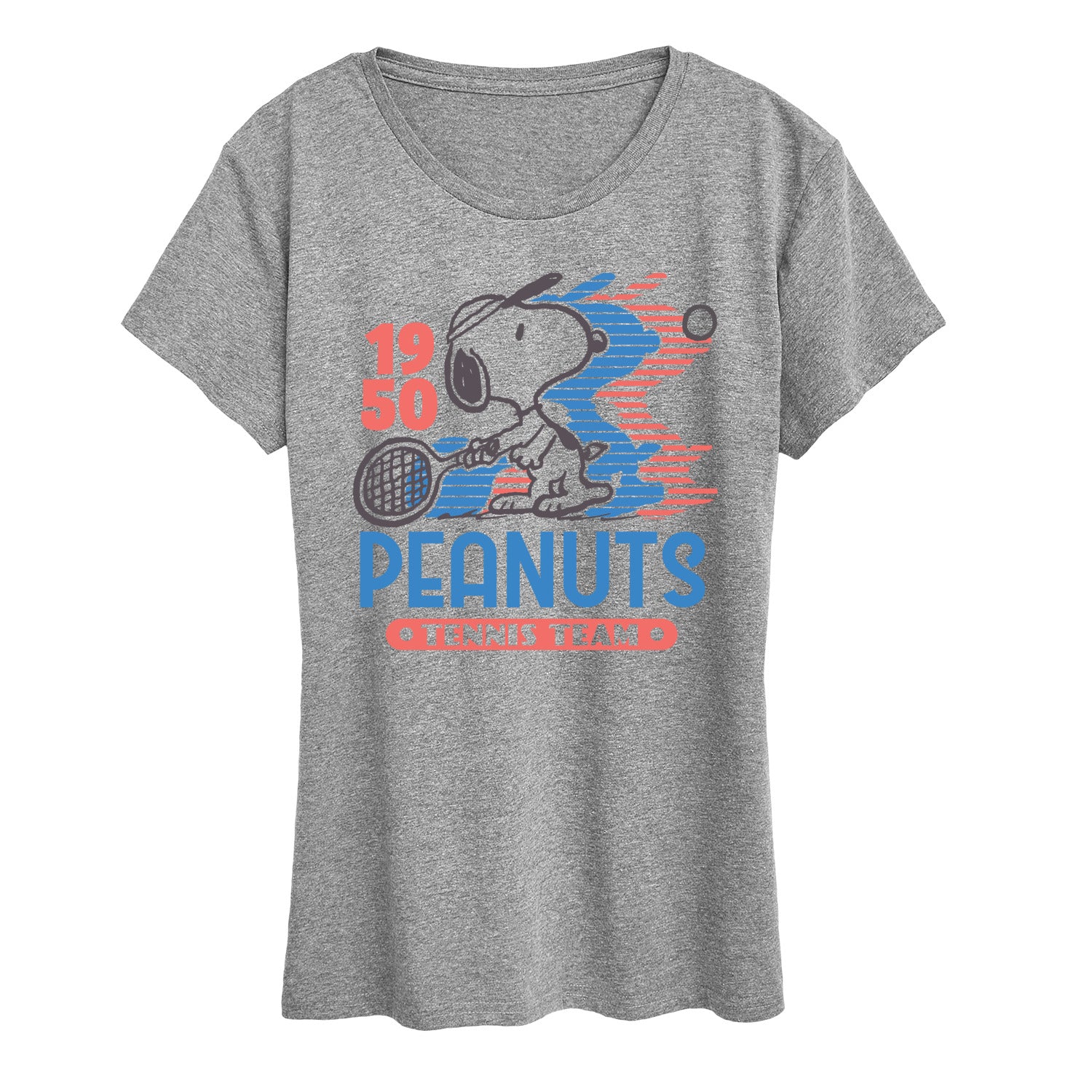 Peanuts - Tennis Team - Women's Short Sleeve Graphic T-Shirt - Image 3