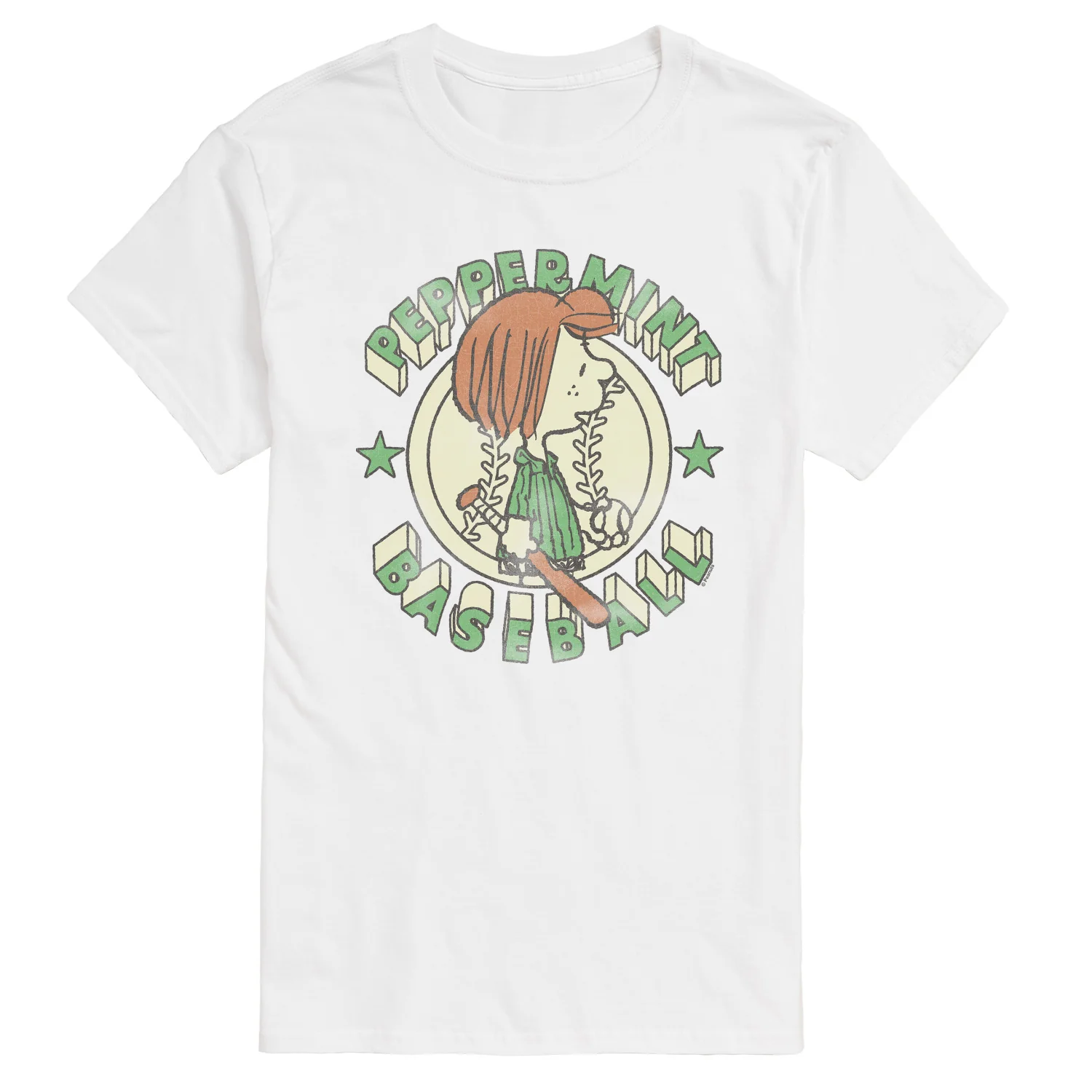 Peanuts - Peppermint Baseball - Men's Short Sleeve Graphic T-Shirt