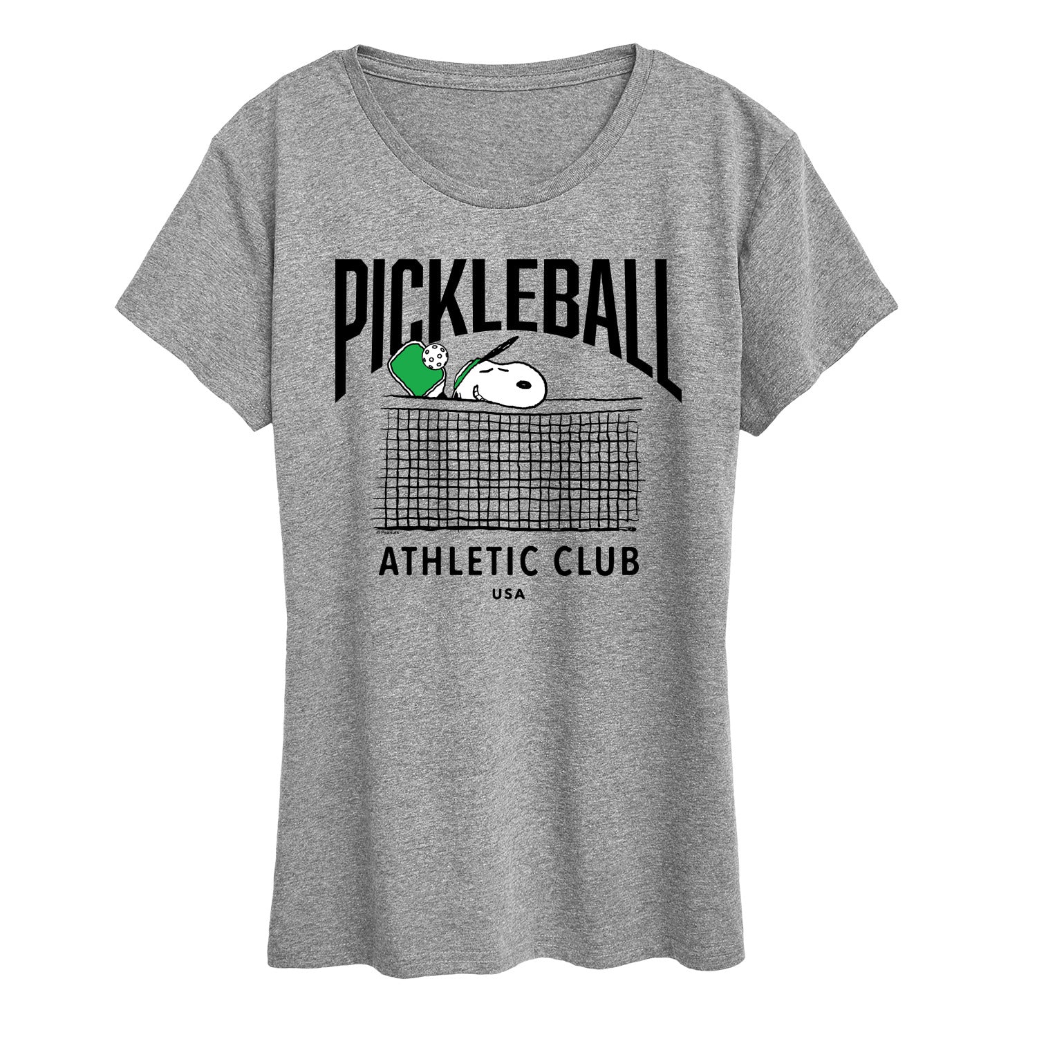 Peanuts - Pickleball - Women's Short Sleeve Graphic T-Shirt - Image 3