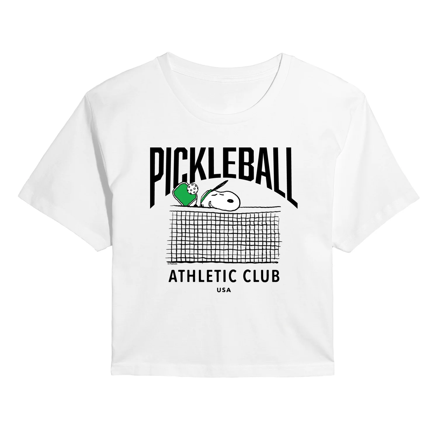 Peanuts - Pickleball - Juniors Cropped Graphic T-Shirt