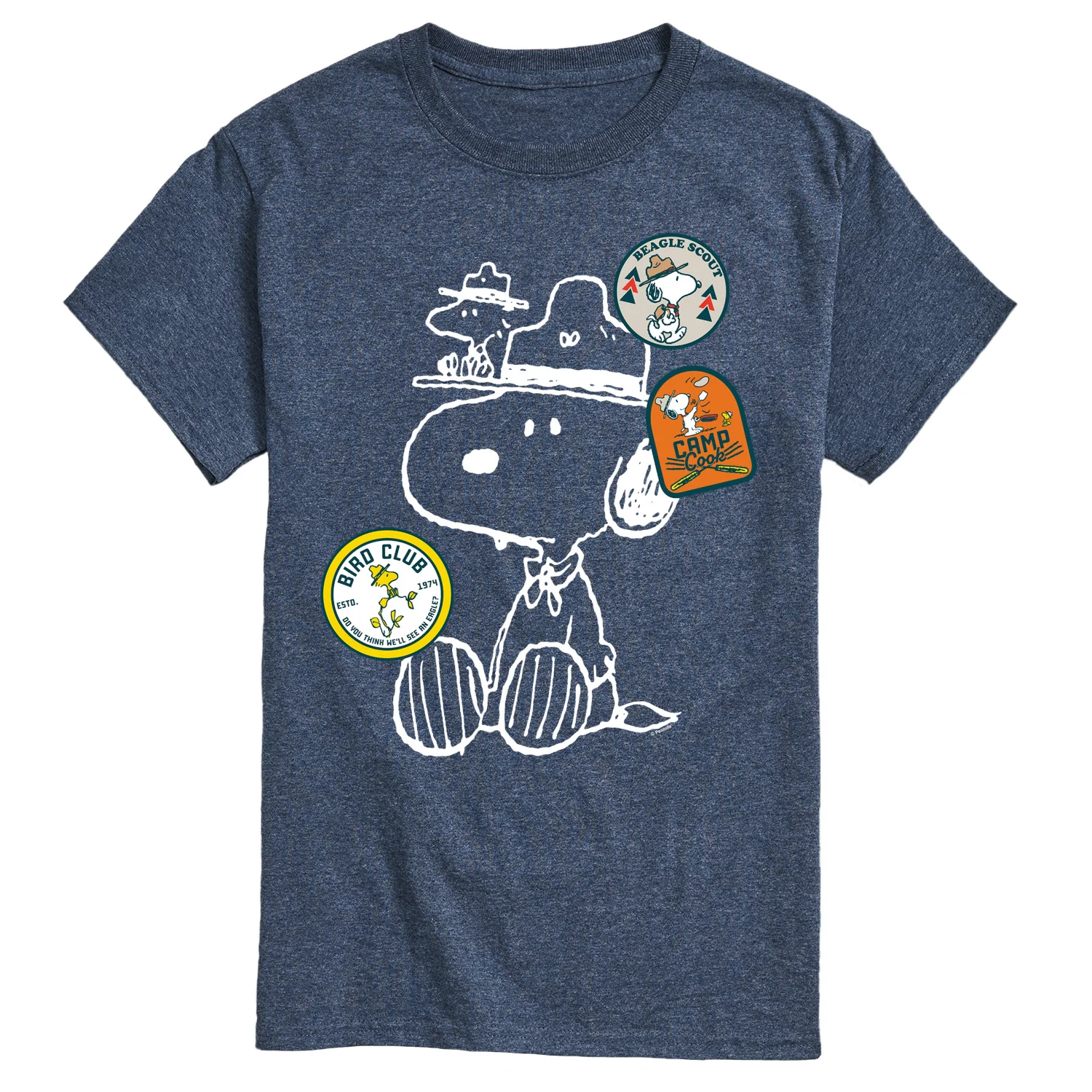 Peanuts - Camper Patches - Men's Short Sleeve Graphic T-Shirt