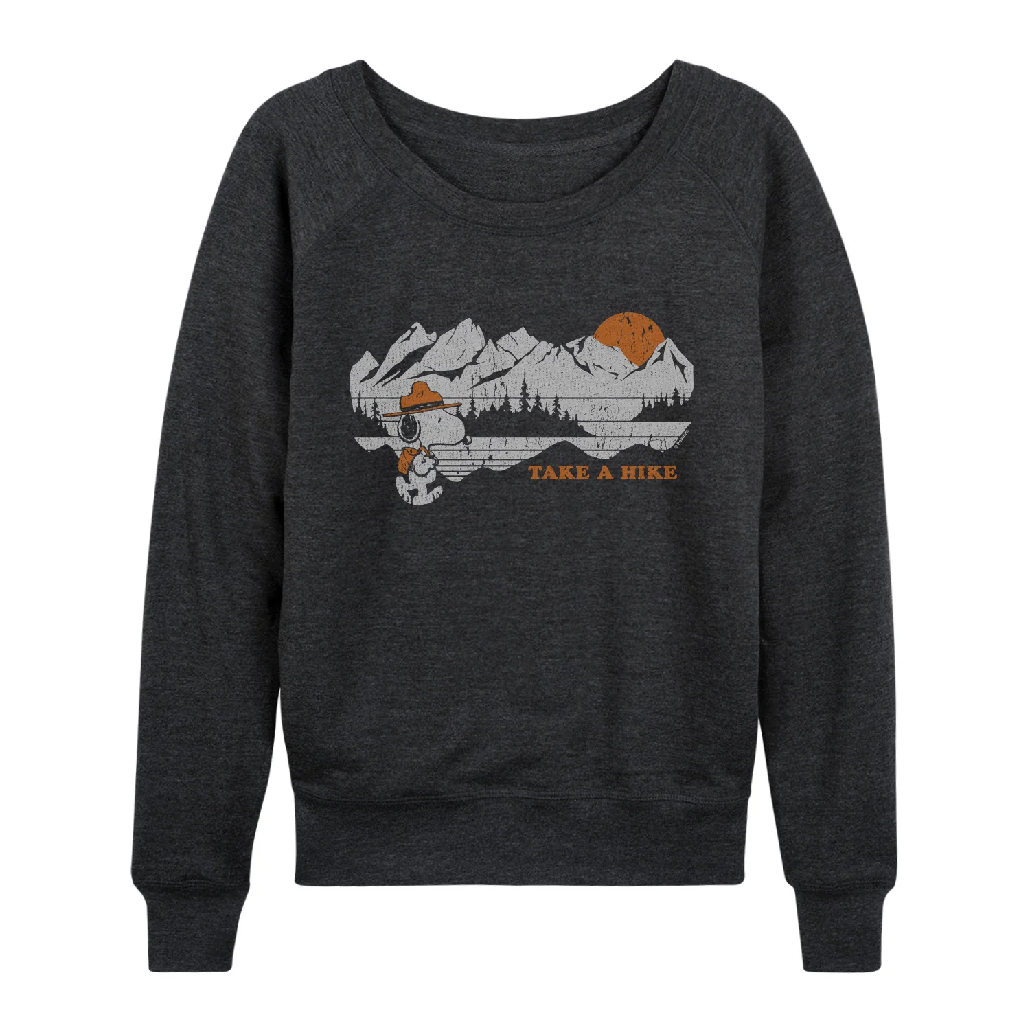 Peanuts - Take A Hike - Women's French Terry Long Sleeve Pullover - Image 2