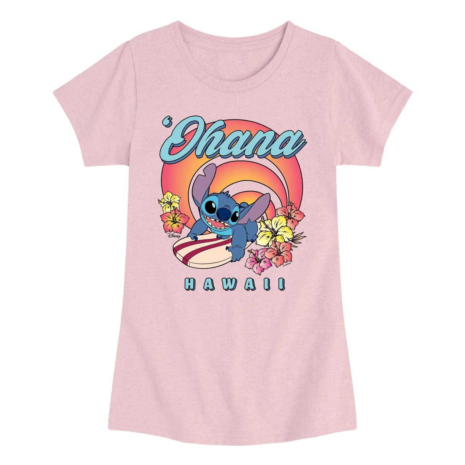 Lilo & Stitch - Ohana - Youth Girls Fitted Short Sleeve T-Shirt - Image 4