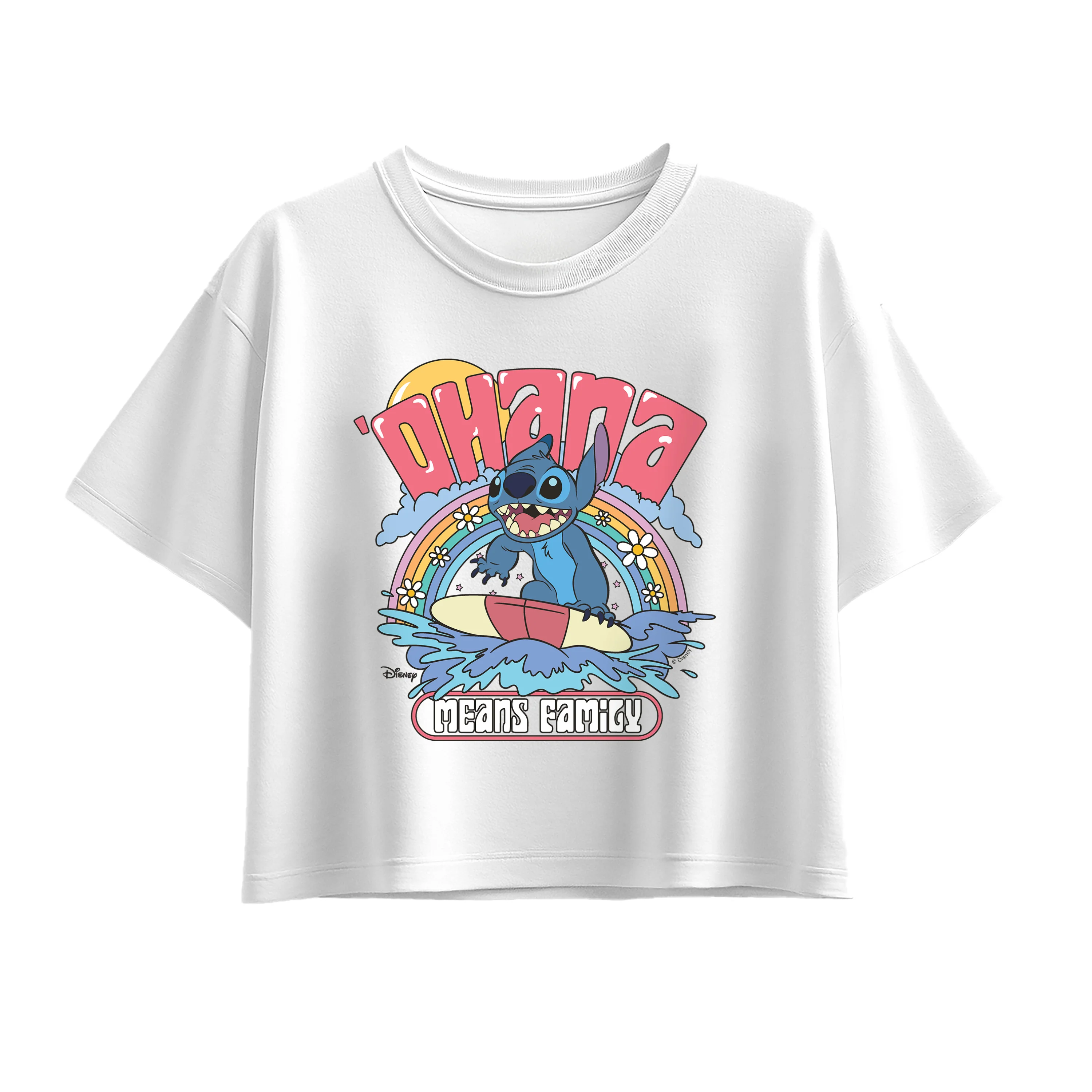 Lilo & Stitch - Ohana Surf - Youth Girls Boxy T-Shirt