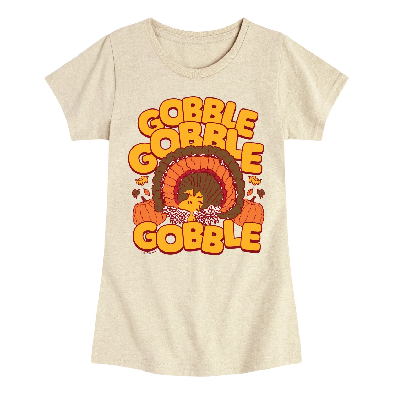 Peanuts - Gobble Woodstock - Youth Girls Fitted Short Sleeve T-Shirt - Image 2