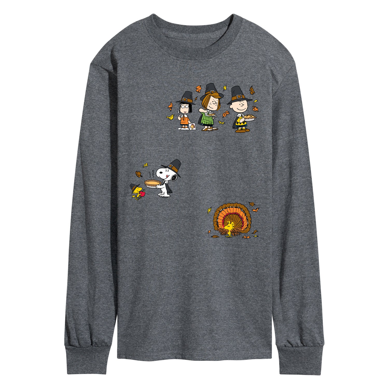 Peanuts - Thanksgiving - Men's Long Sleeve Graphic T-Shirt - Image 4
