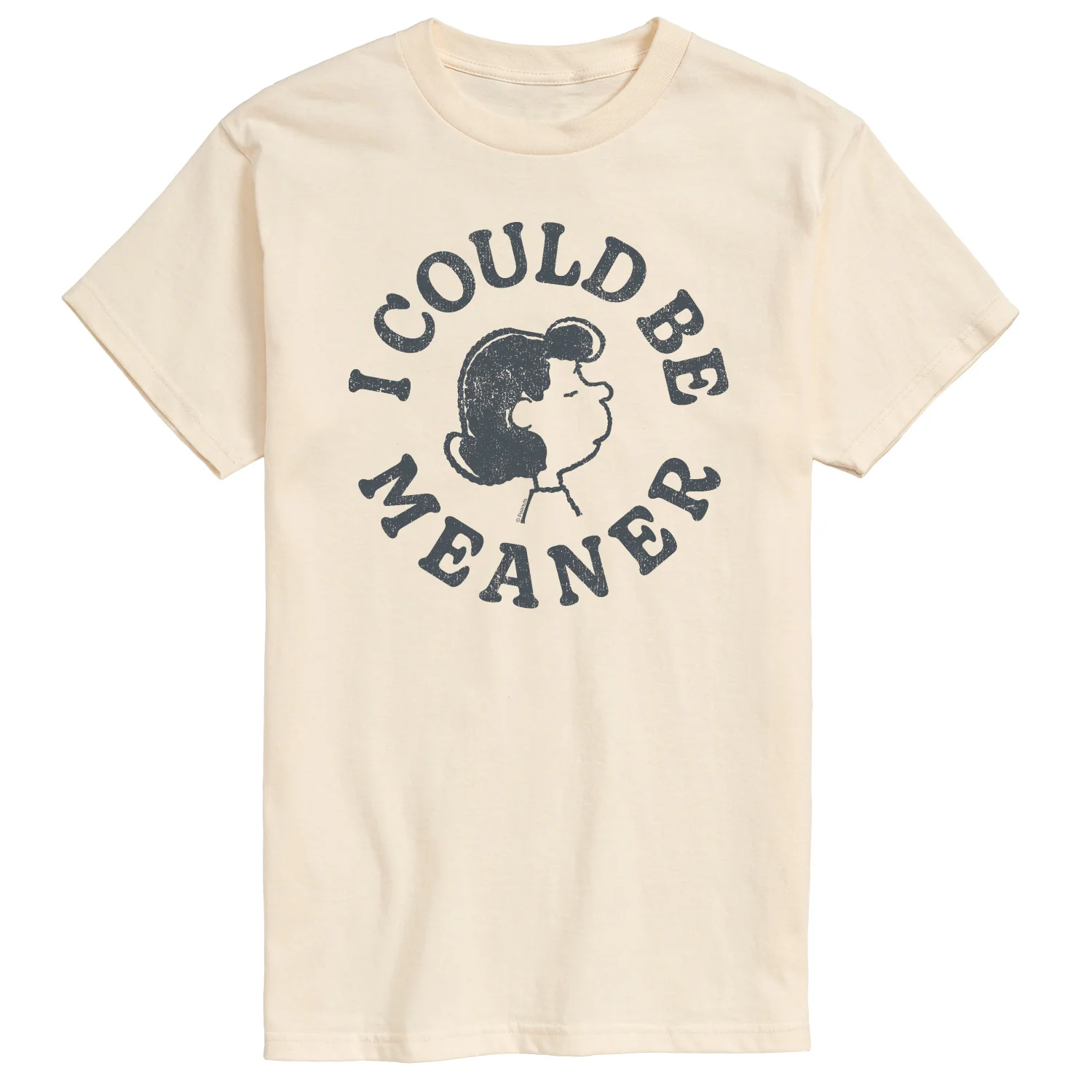 Peanuts - I Could Be Meaner Lucy - Men's Short Sleeve Graphic T-Shirt - Image 3