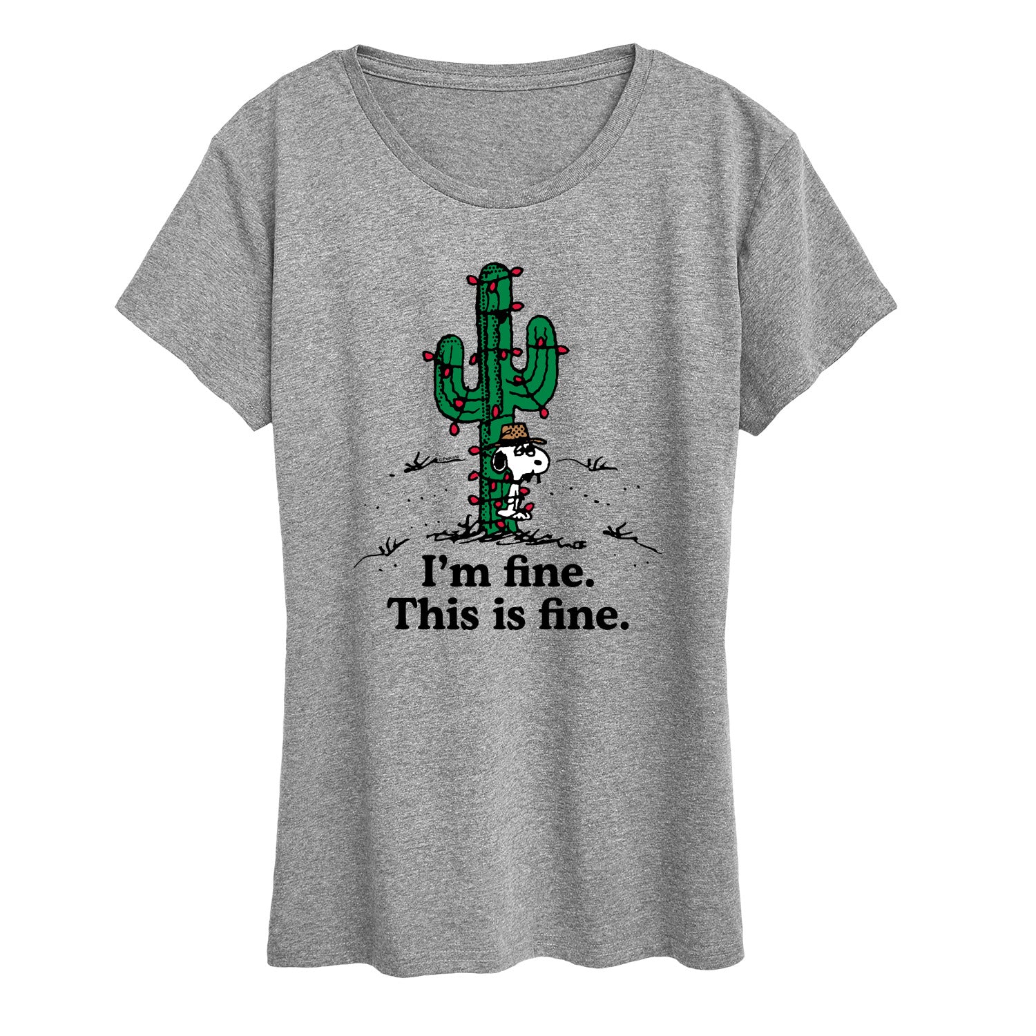 Peanuts - Im Fine Spike - Women's Short Sleeve Graphic T-Shirt - Image 3
