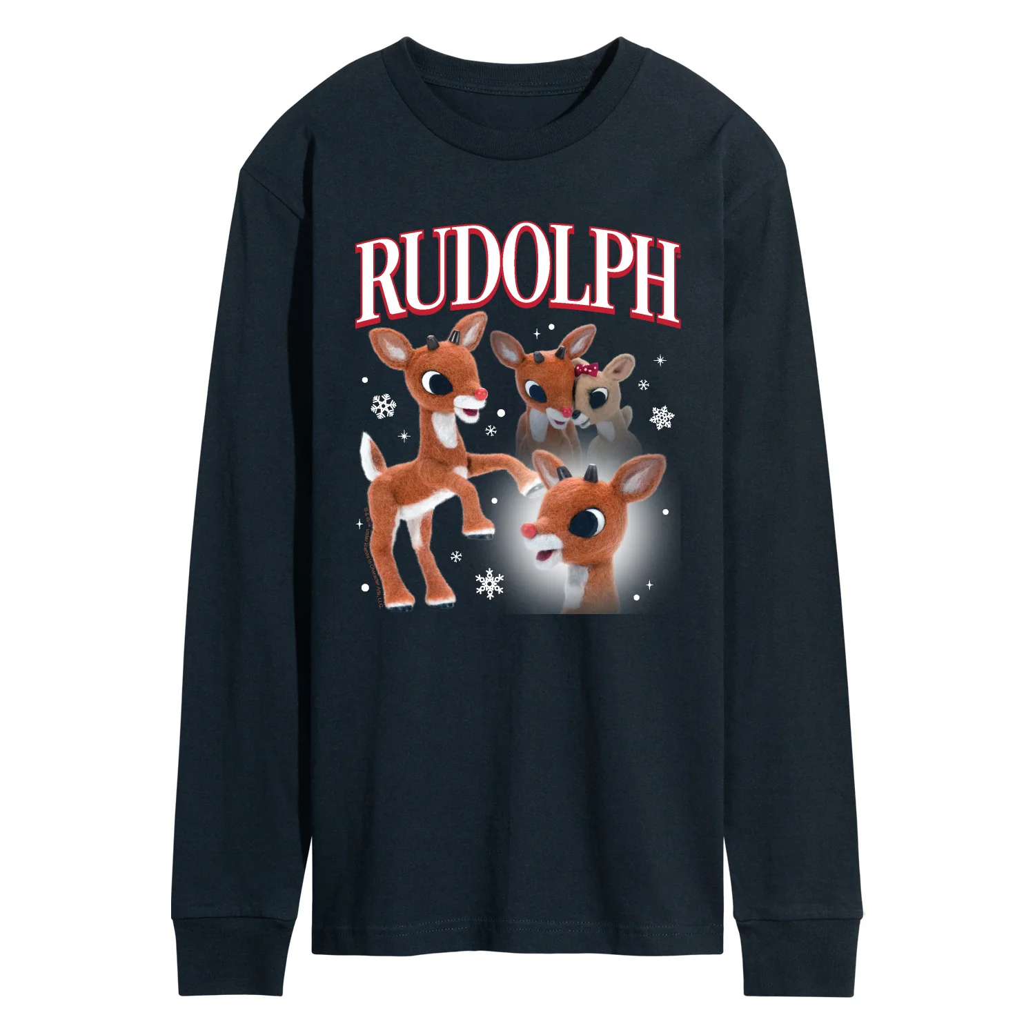Rudolph - Rudolph Bootleg - Men's Long Sleeve Graphic T-Shirt - Image 3