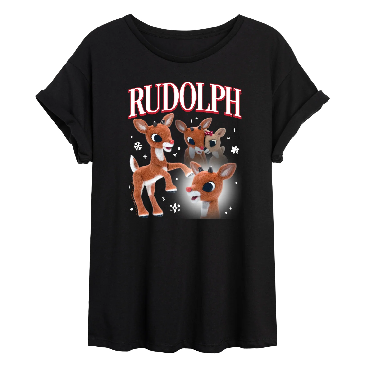 Rudolph - Rudolph Bootleg - Women's Oversized Graphic T-Shirt