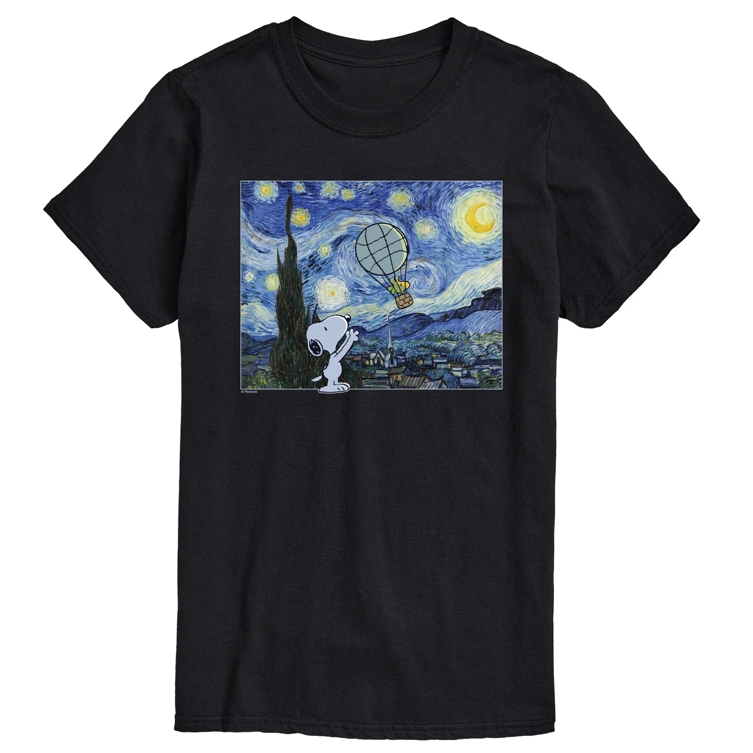 Peanuts - Starry Night - Men's Short Sleeve Graphic T-Shirt
