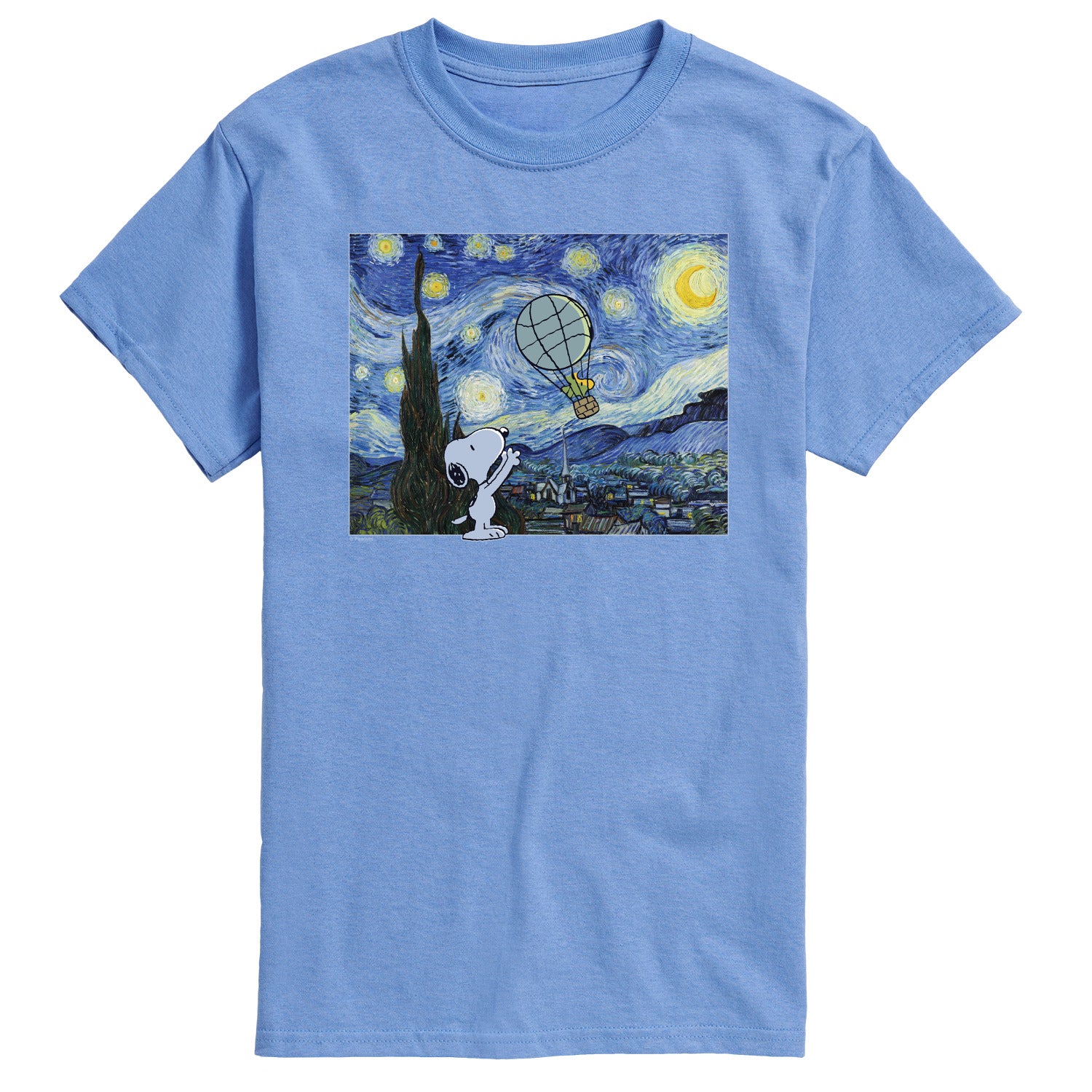 Peanuts - Starry Night - Men's Short Sleeve Graphic T-Shirt - Image 2