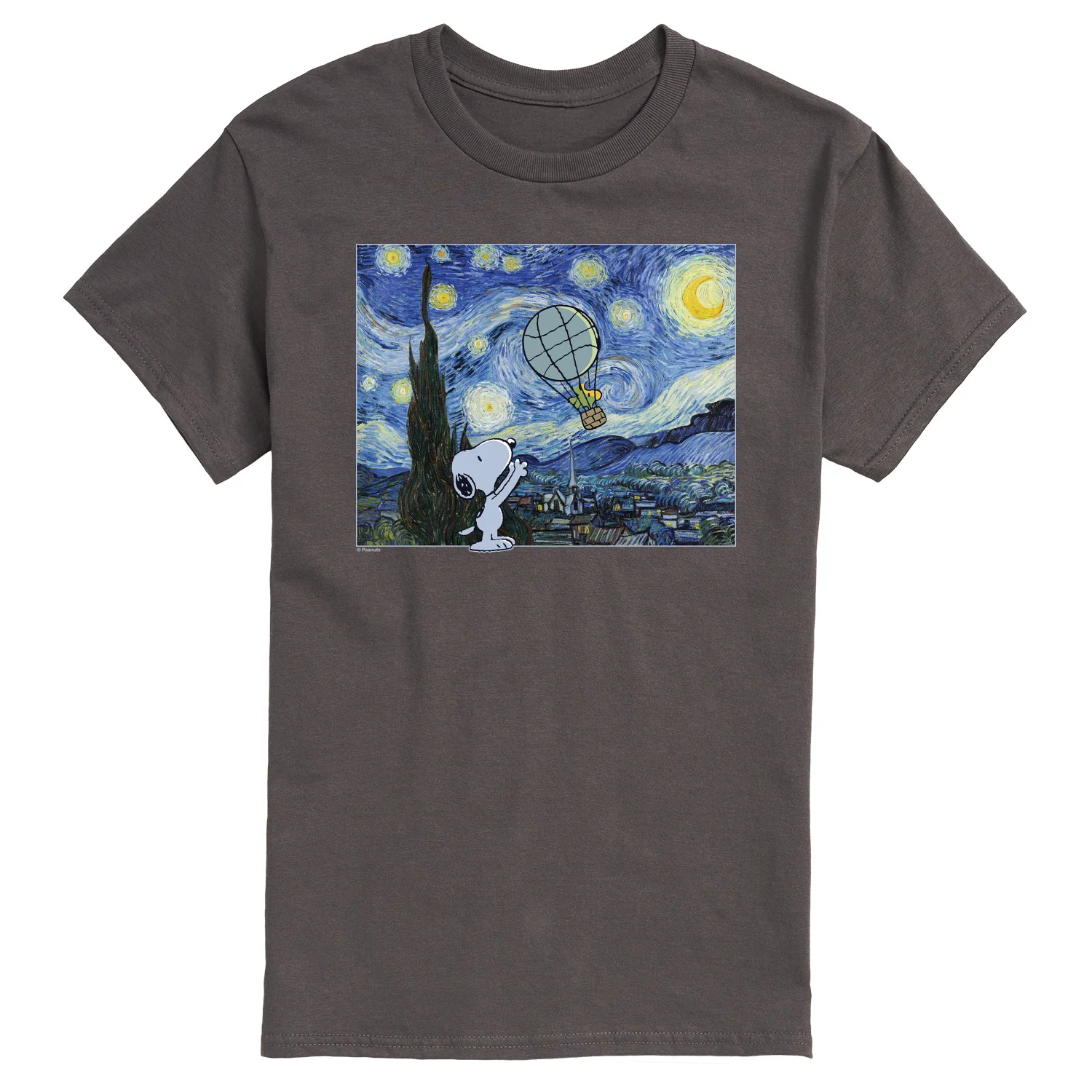 Peanuts - Starry Night - Men's Short Sleeve Graphic T-Shirt - Image 3