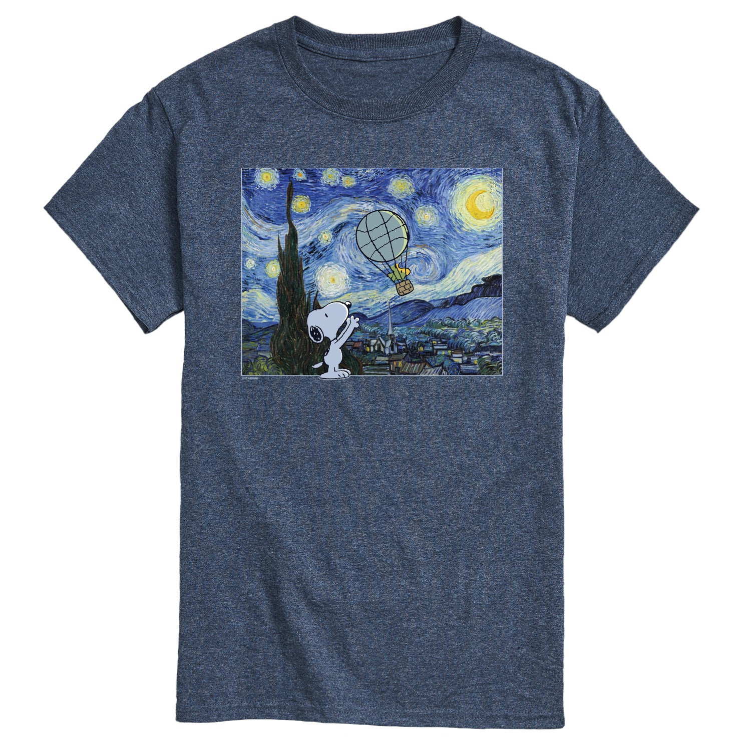 Peanuts - Starry Night - Men's Short Sleeve Graphic T-Shirt - Image 4