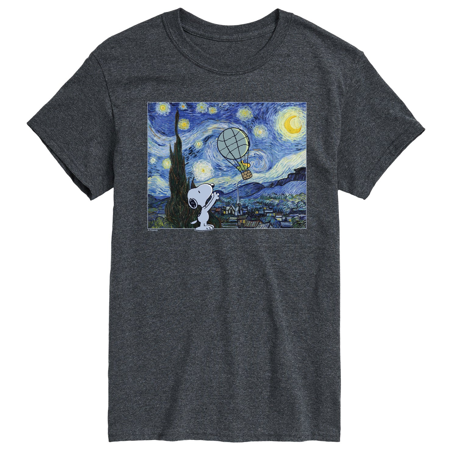 Peanuts - Starry Night - Men's Short Sleeve Graphic T-Shirt - Image 5