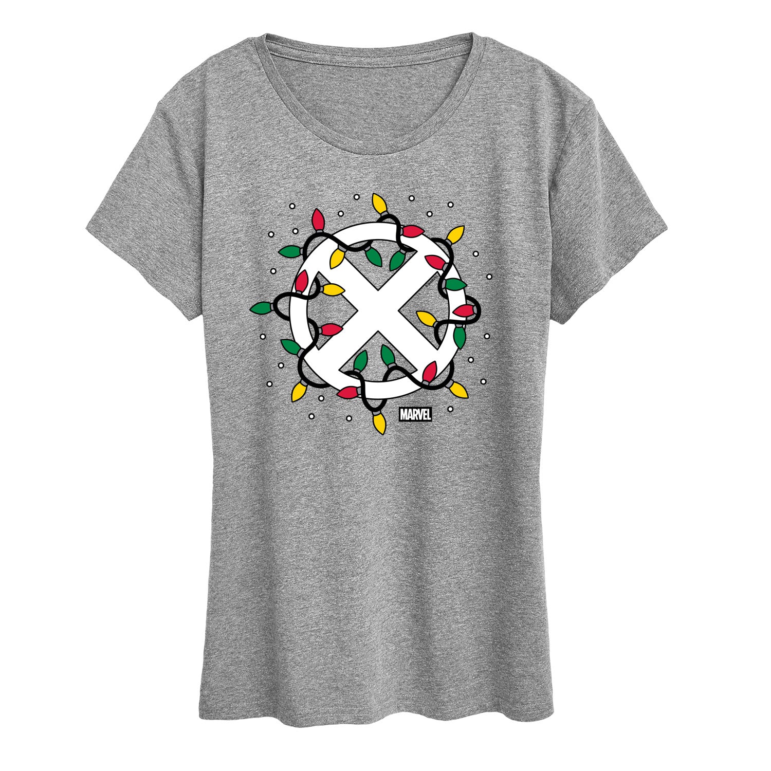 Marvel - Holiday Xmen Logo - Women's Short Sleeve Graphic T-Shirt - Image 3